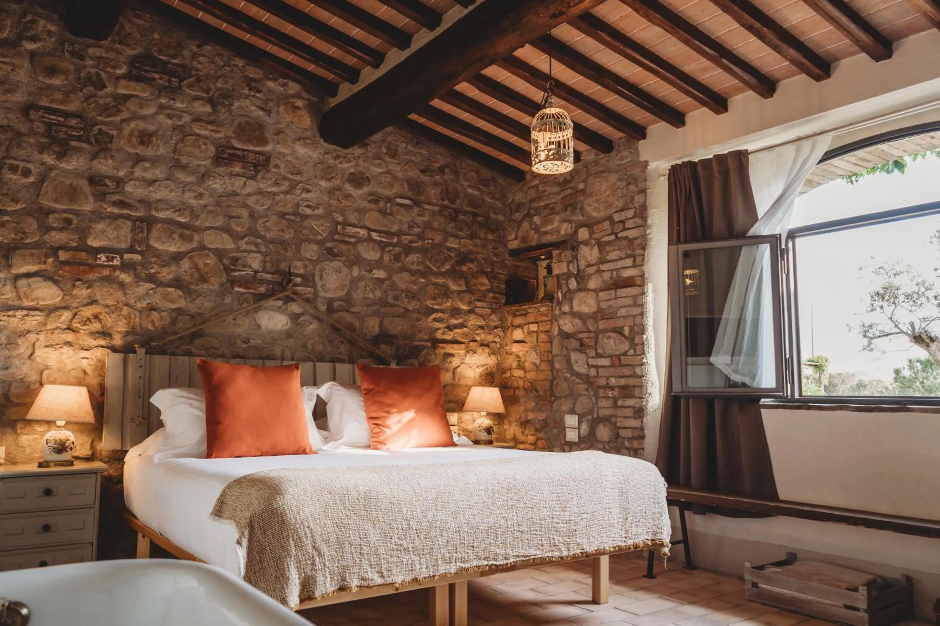 Bed in Locanda in Tuscany