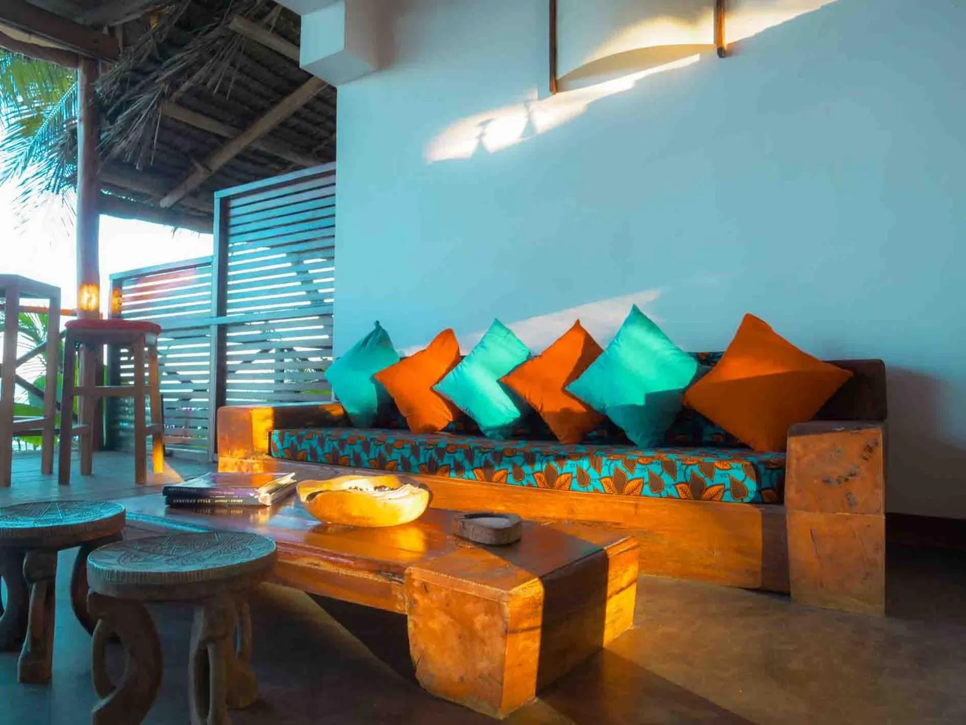 Seating area in Hekaya Zanzibar