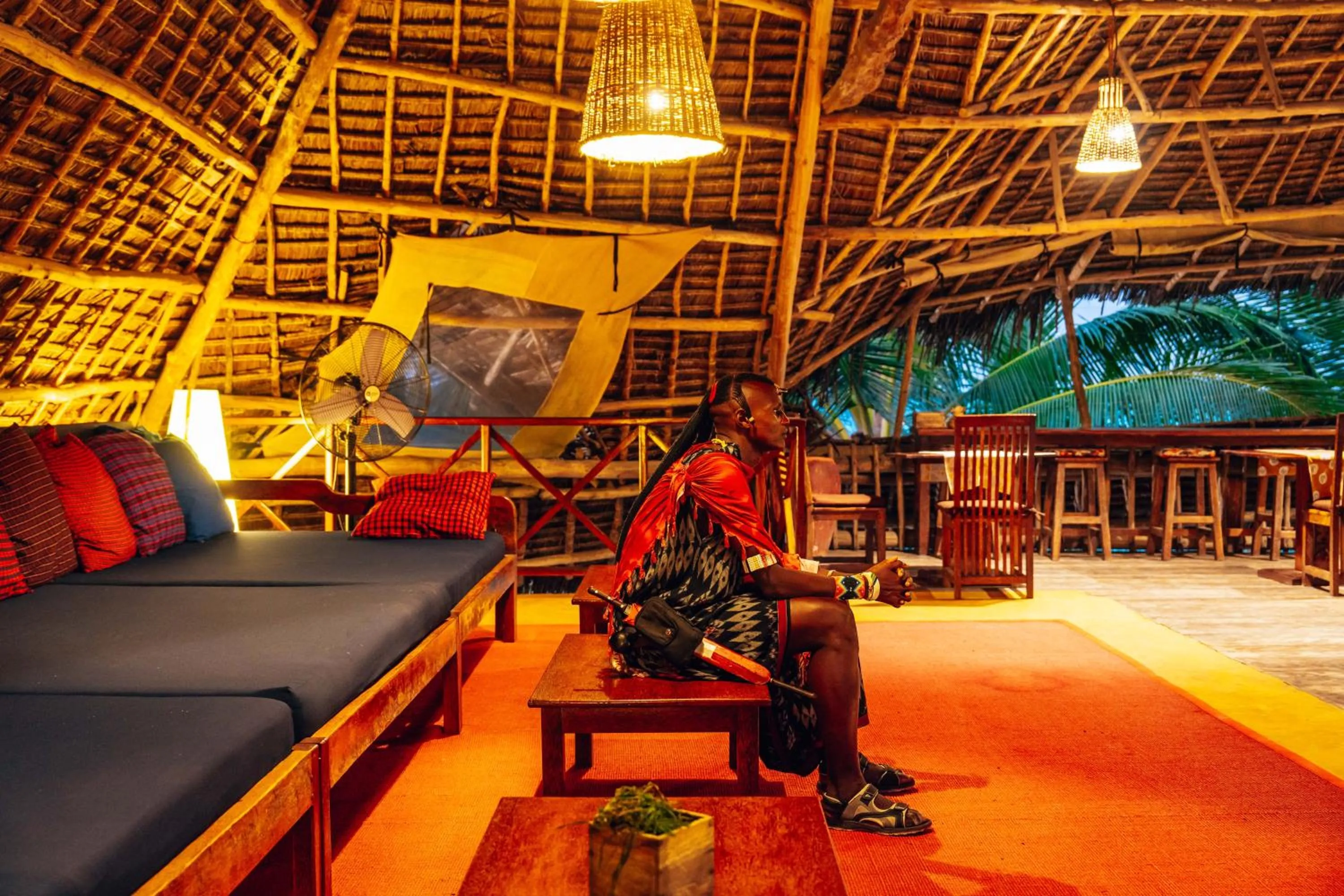 Living room in Hekaya Zanzibar