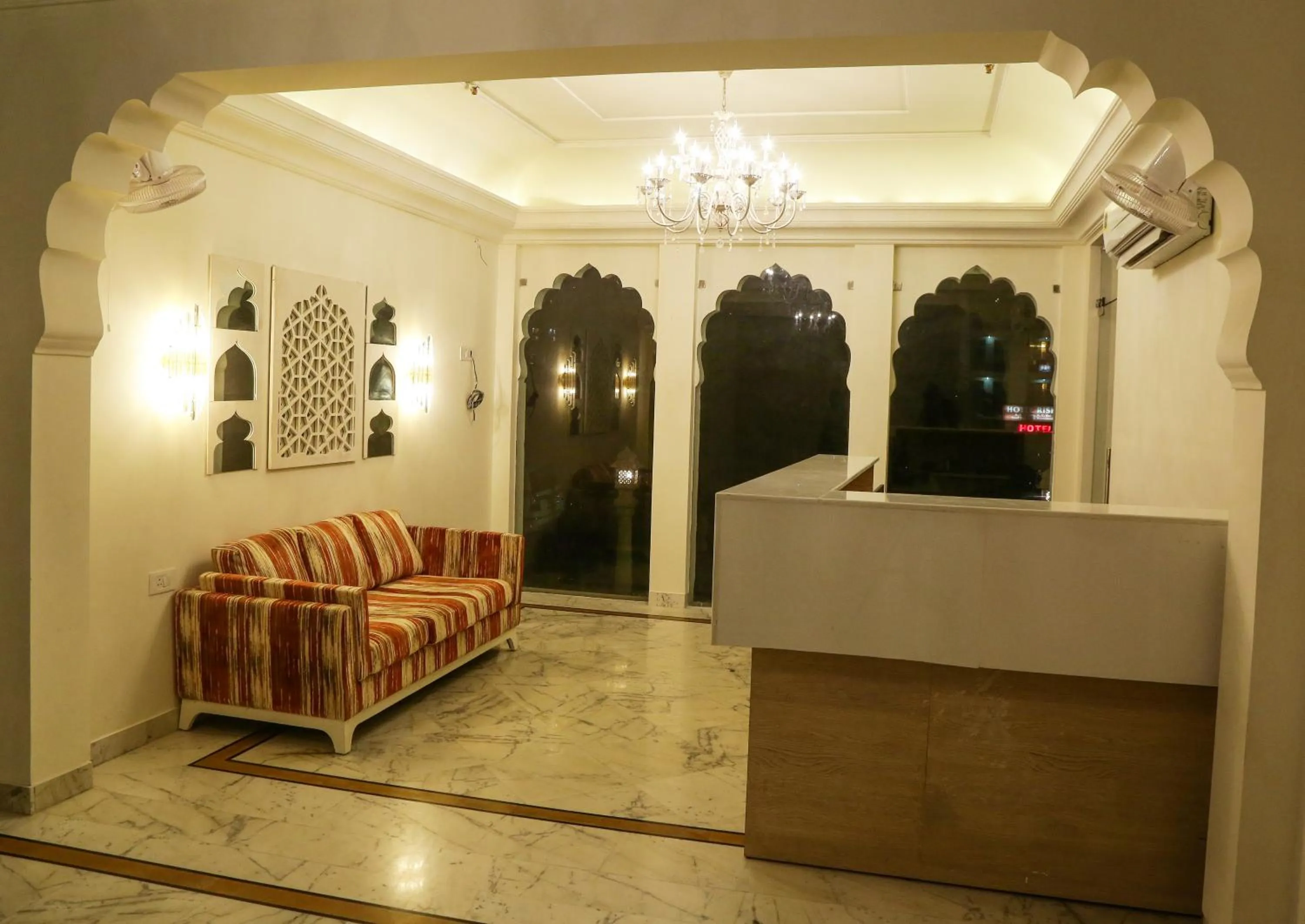 Lobby or reception in Hotel Ratangarh Palace