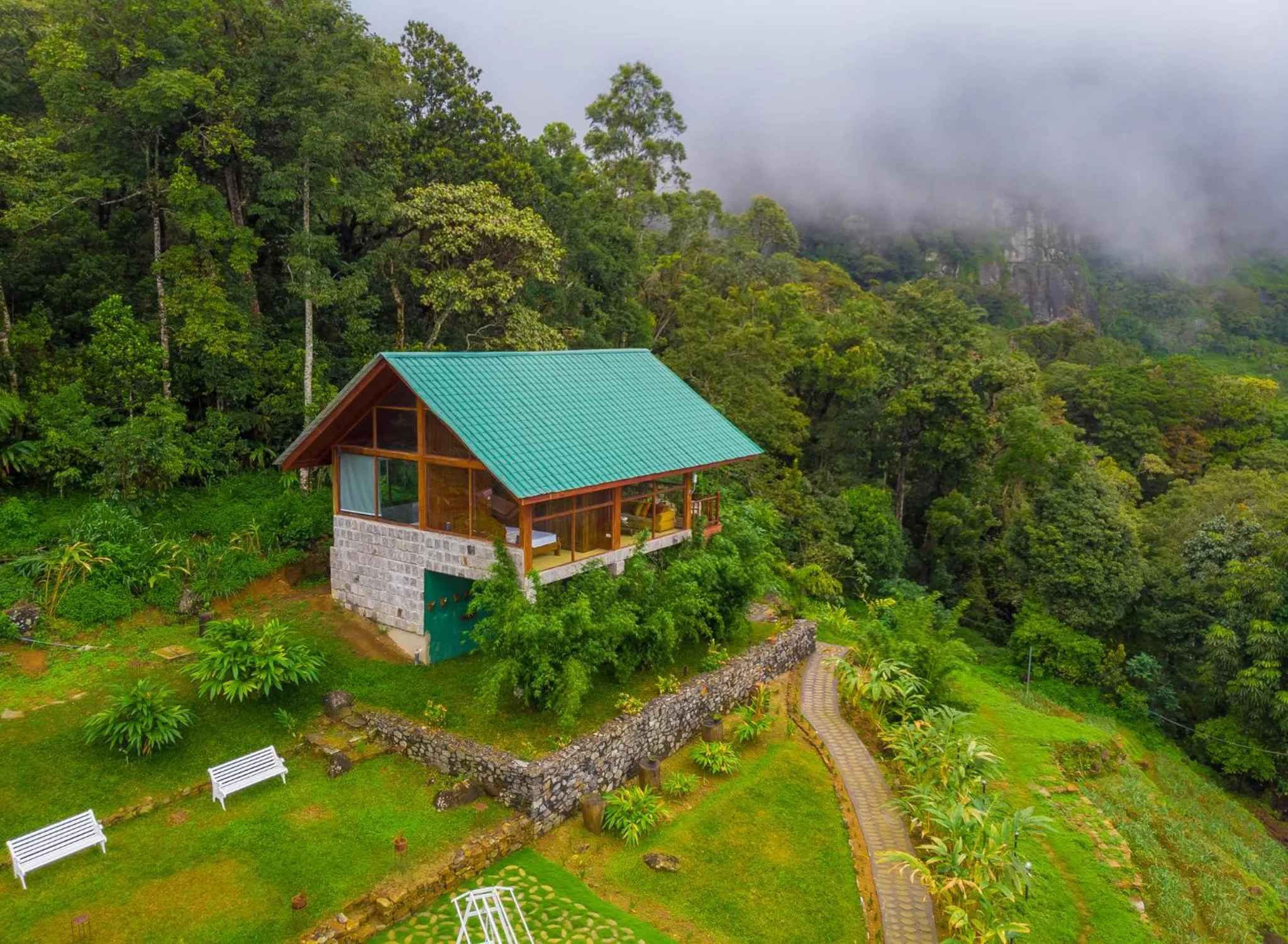 Bird's eye view in Mandaram Eco Resort