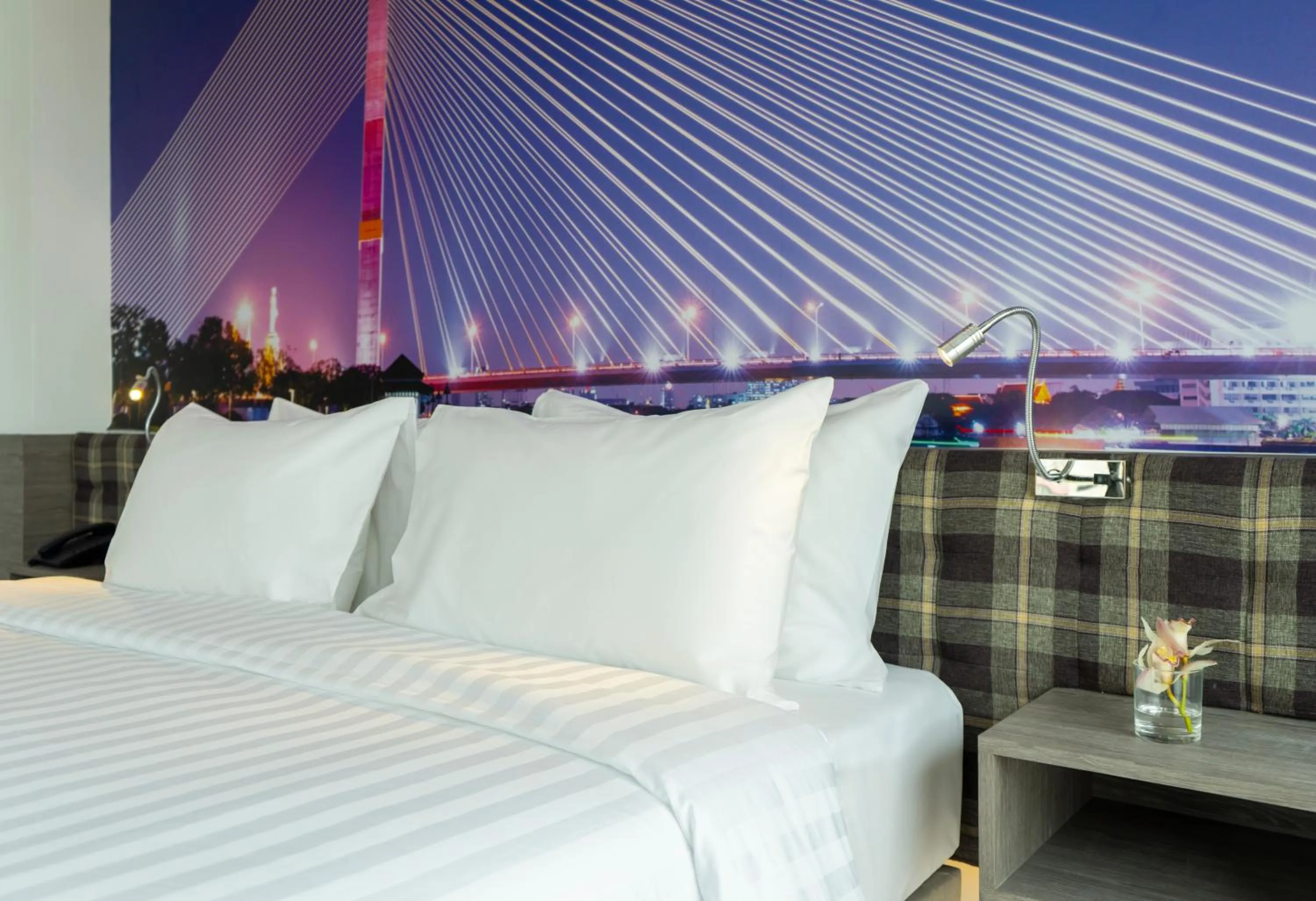 Bed in Amarin Hotel Rama 8