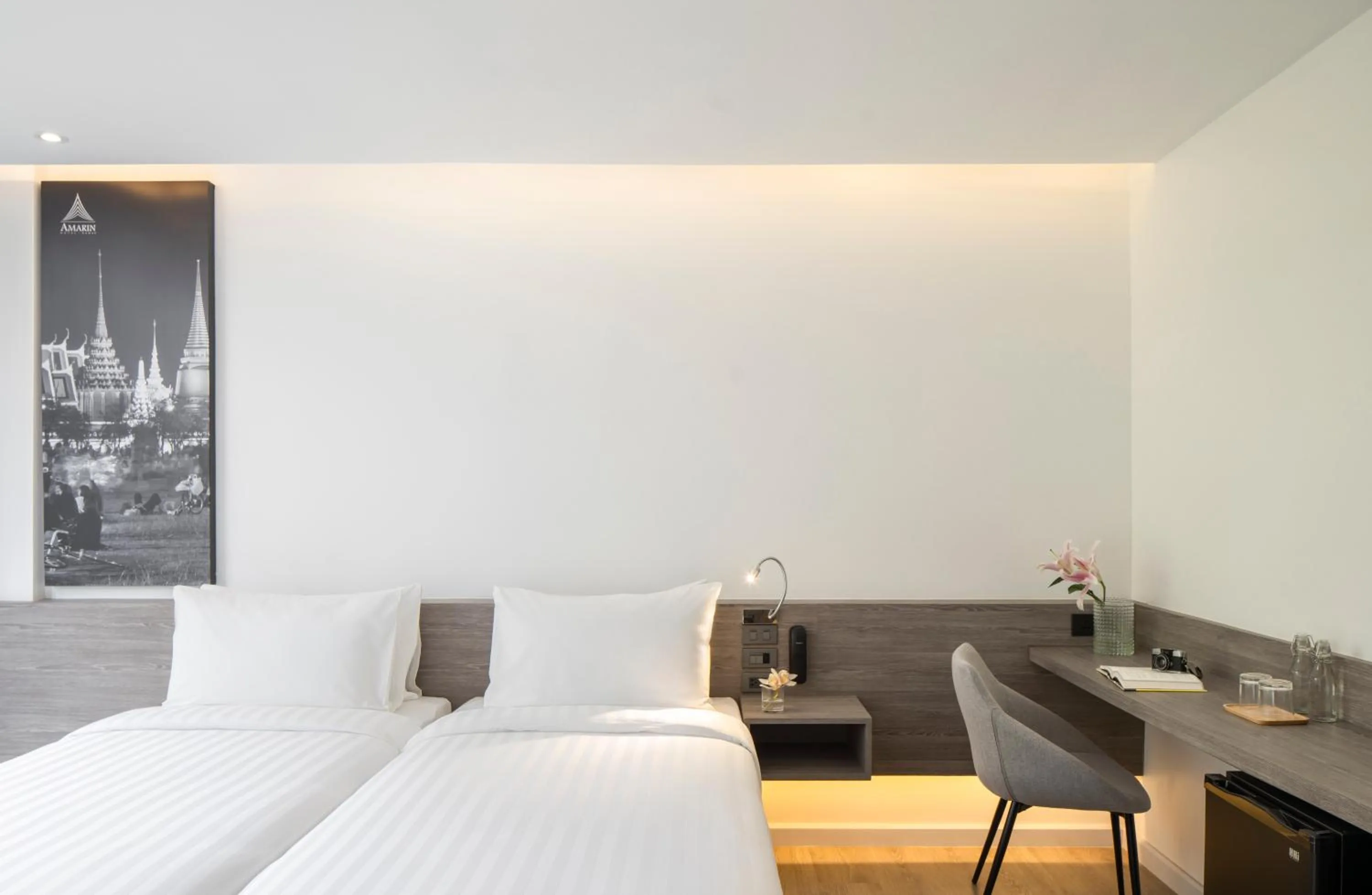 Bed in Amarin Hotel Rama 8