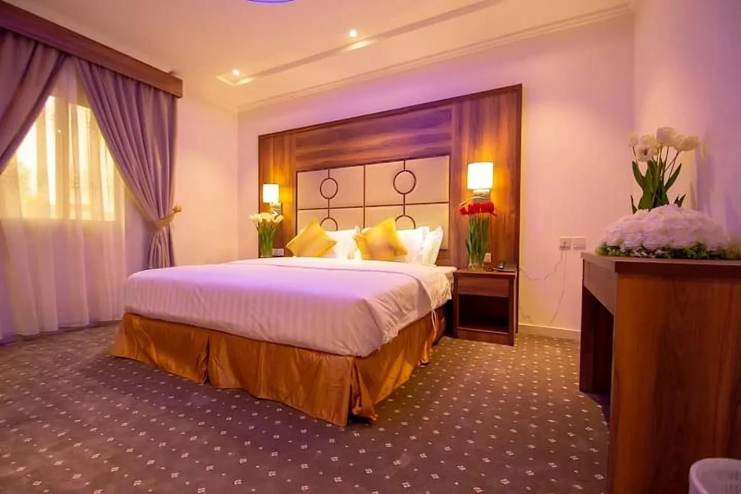 Bed in Hayat Al Rose Hotel Appartment