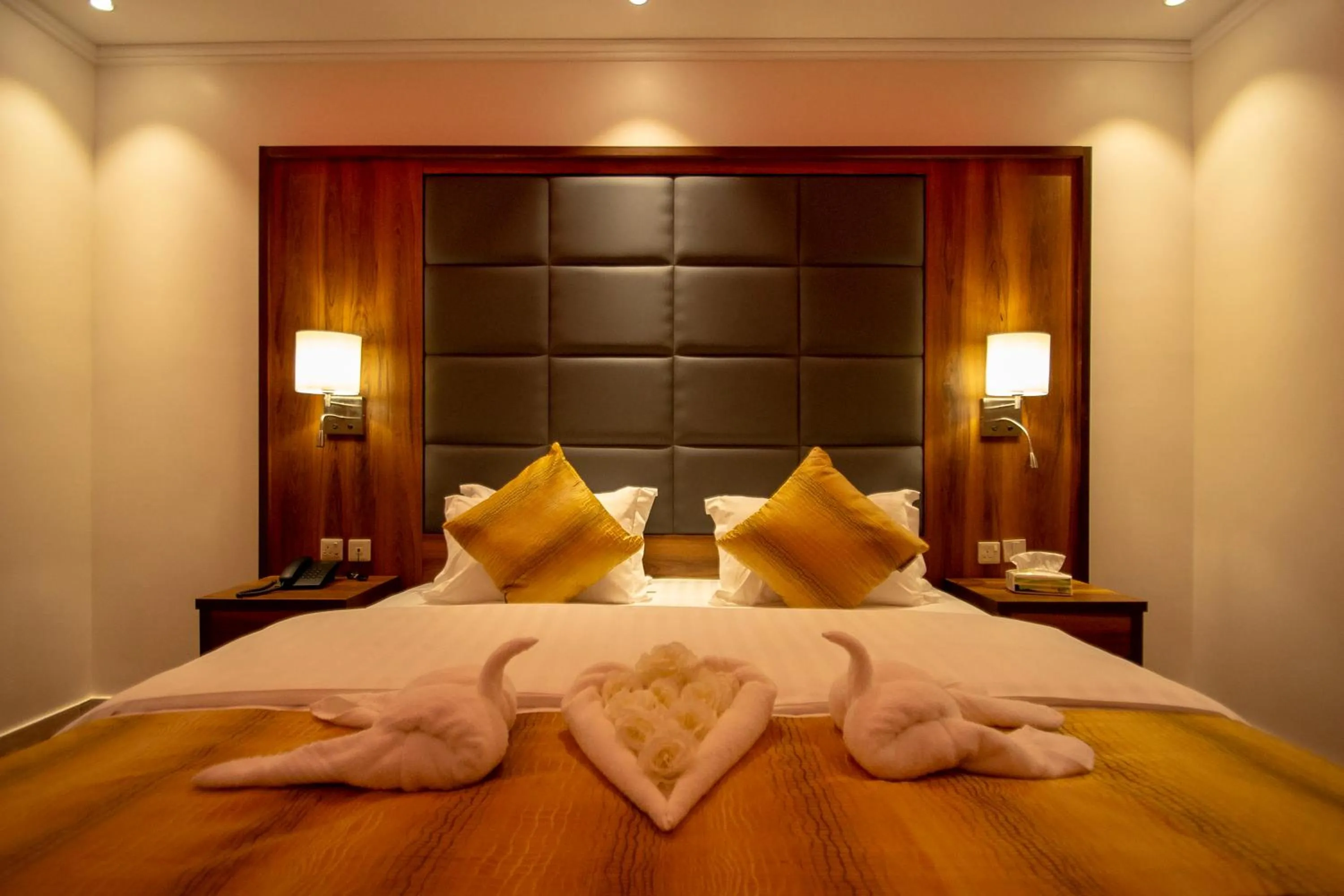 Bed in Hayat Al Rose Hotel Appartment