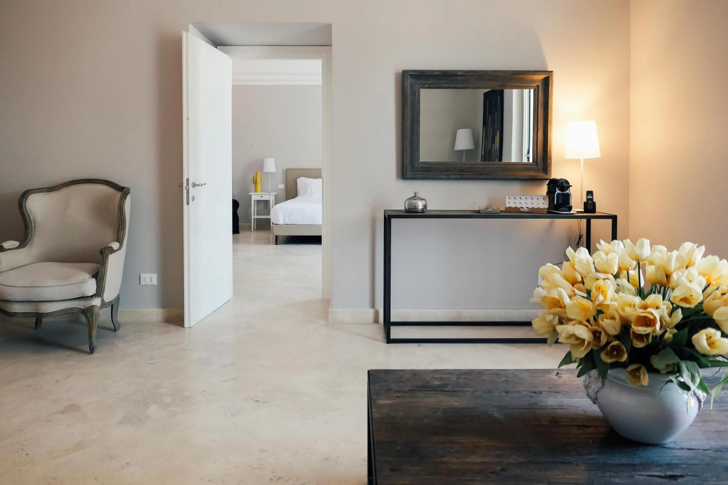 Living room in Relais Corte Degli Aragonesi