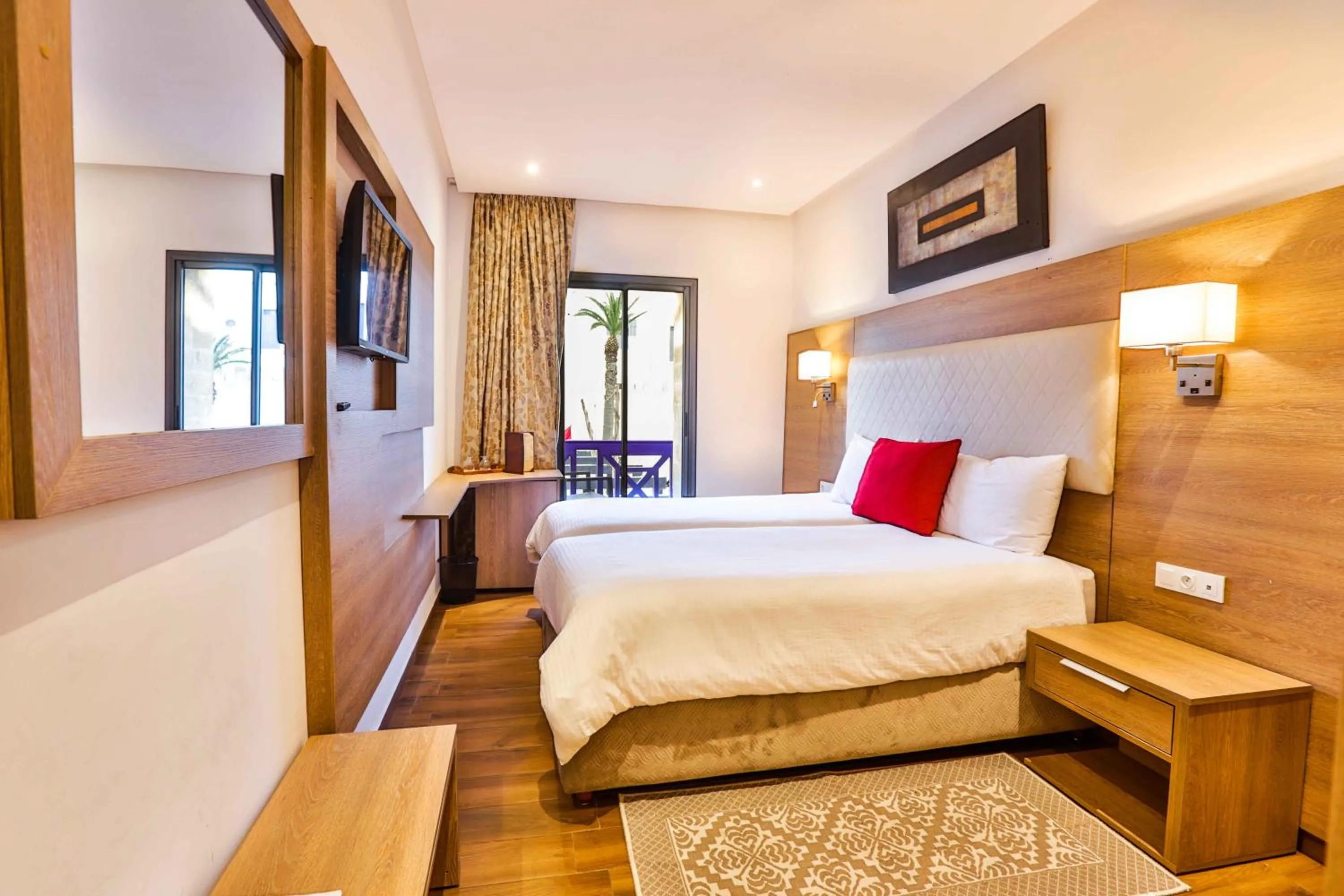 Bed in Hôtel Mechouar Plaza