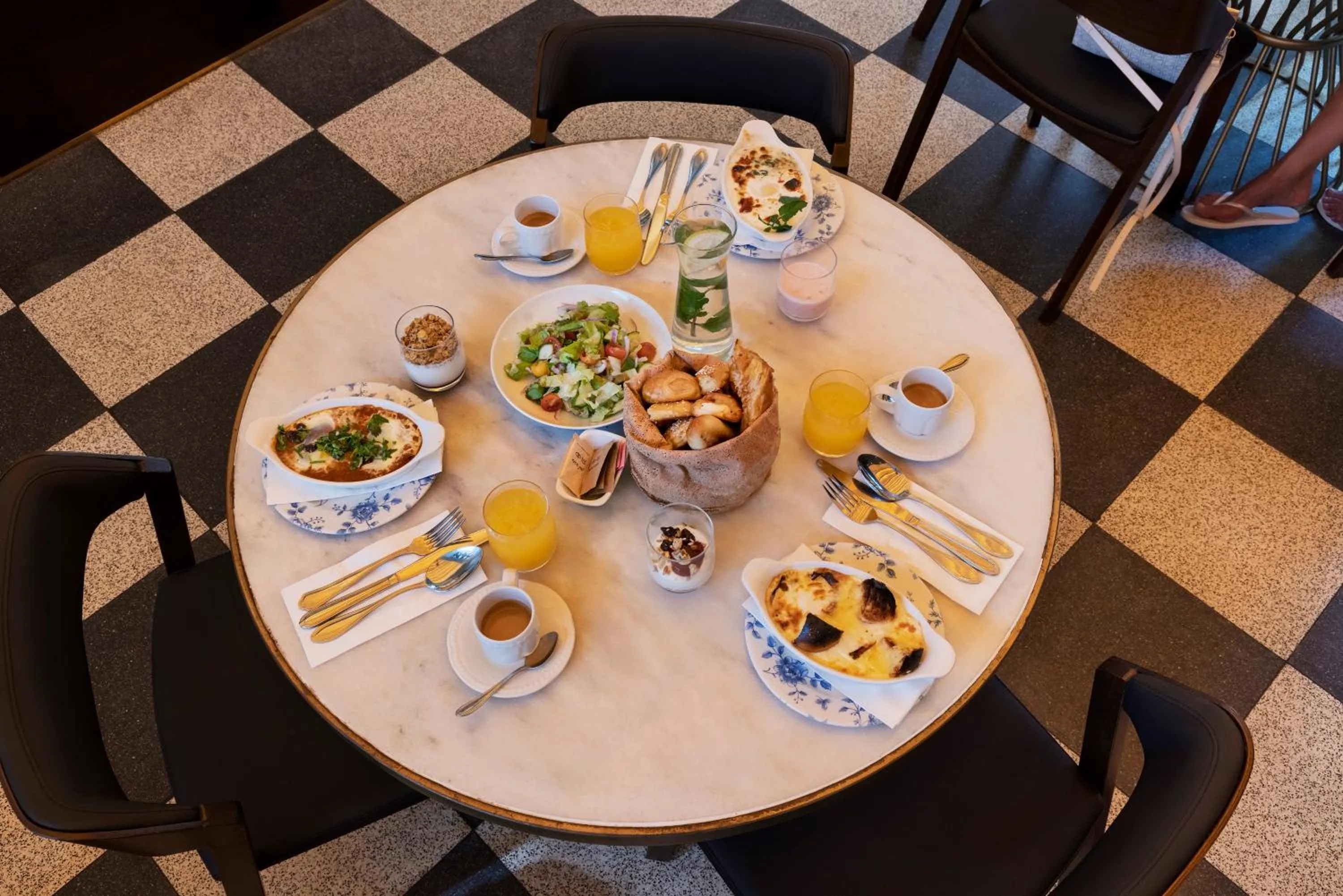 Breakfast in Theodor Rothschild Tel-Aviv