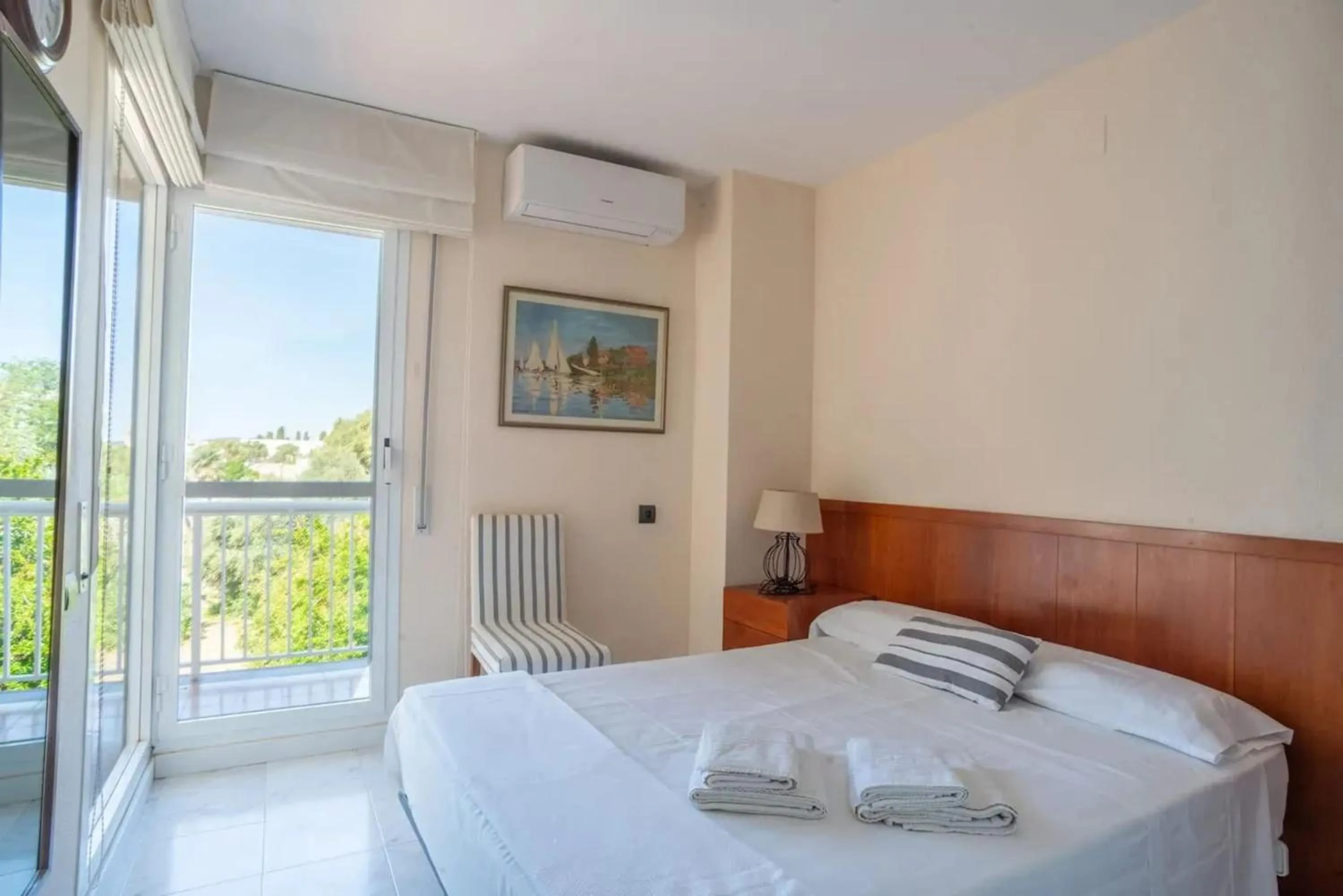Living room, Bed in Comfortable House in Sitges with Shared Pool