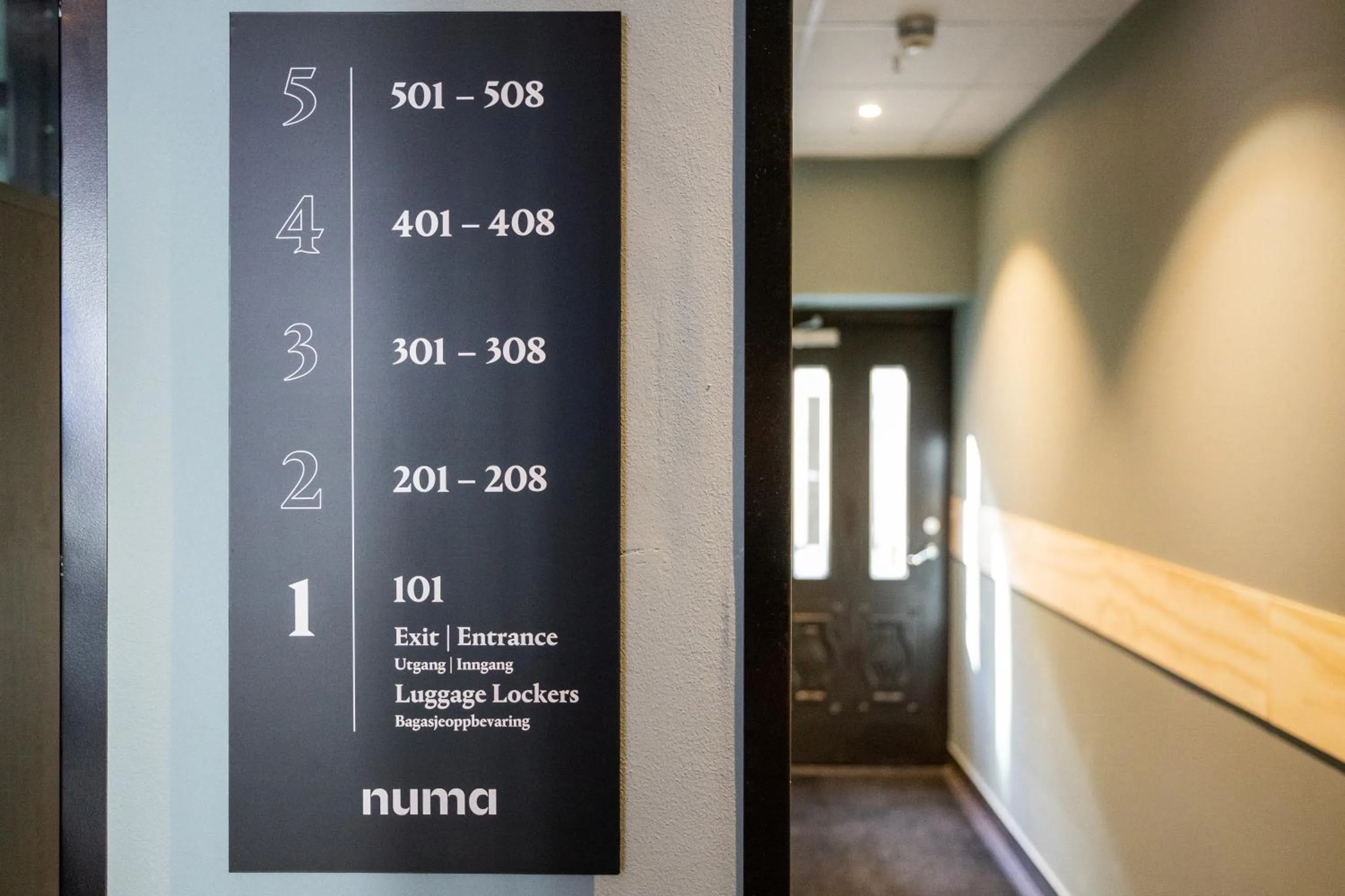 elevator in Numa Oslo Topp