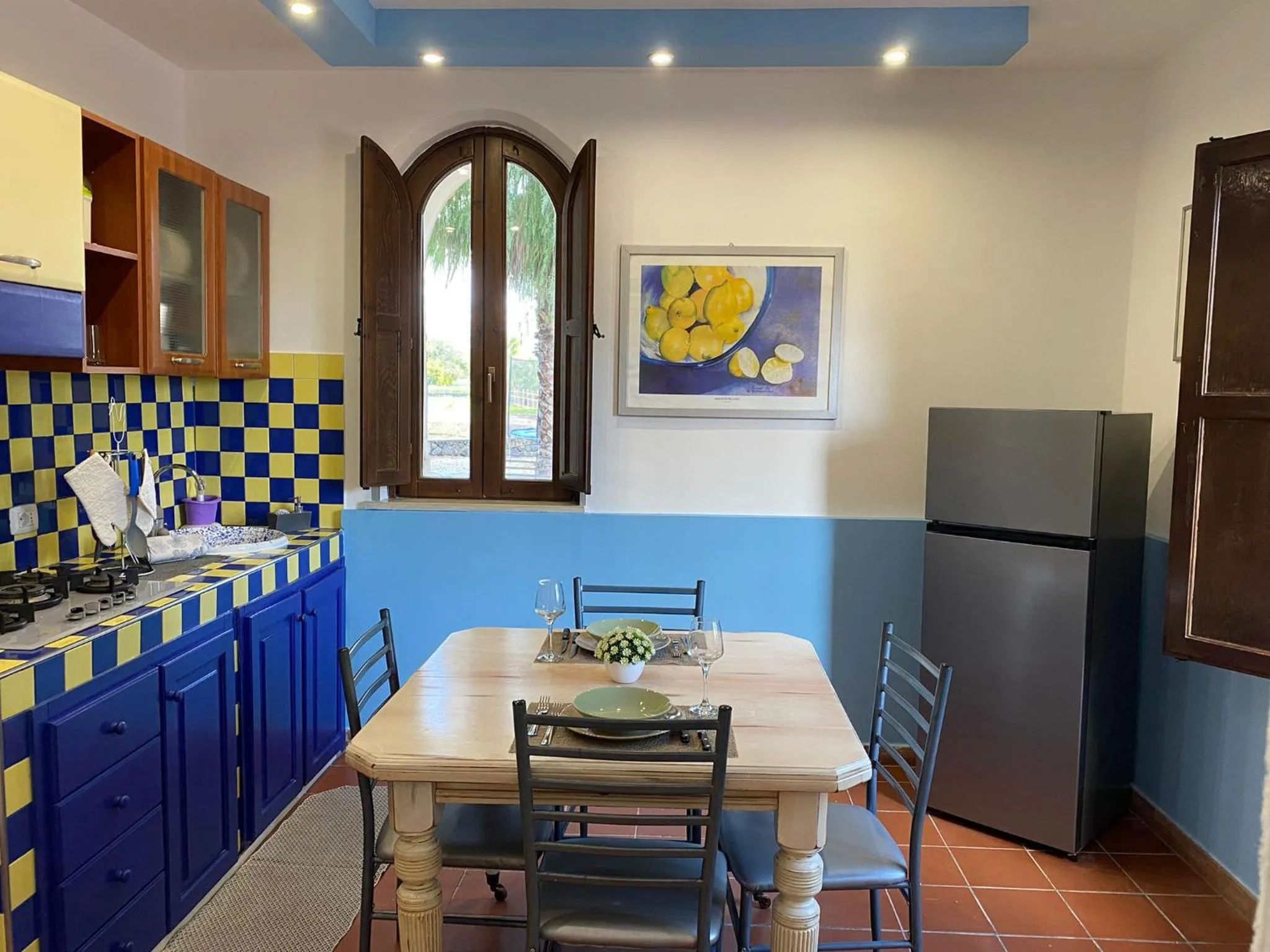 Kitchen or kitchenette in Oasi Del Fiumefreddo