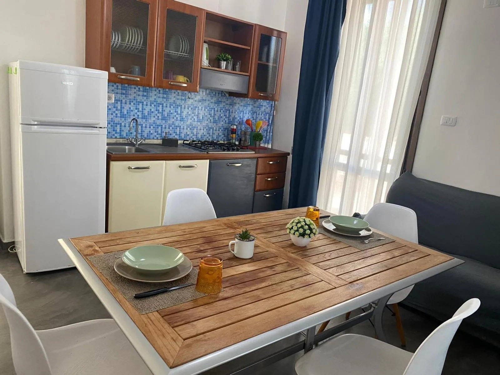 Kitchen or kitchenette in Oasi Del Fiumefreddo