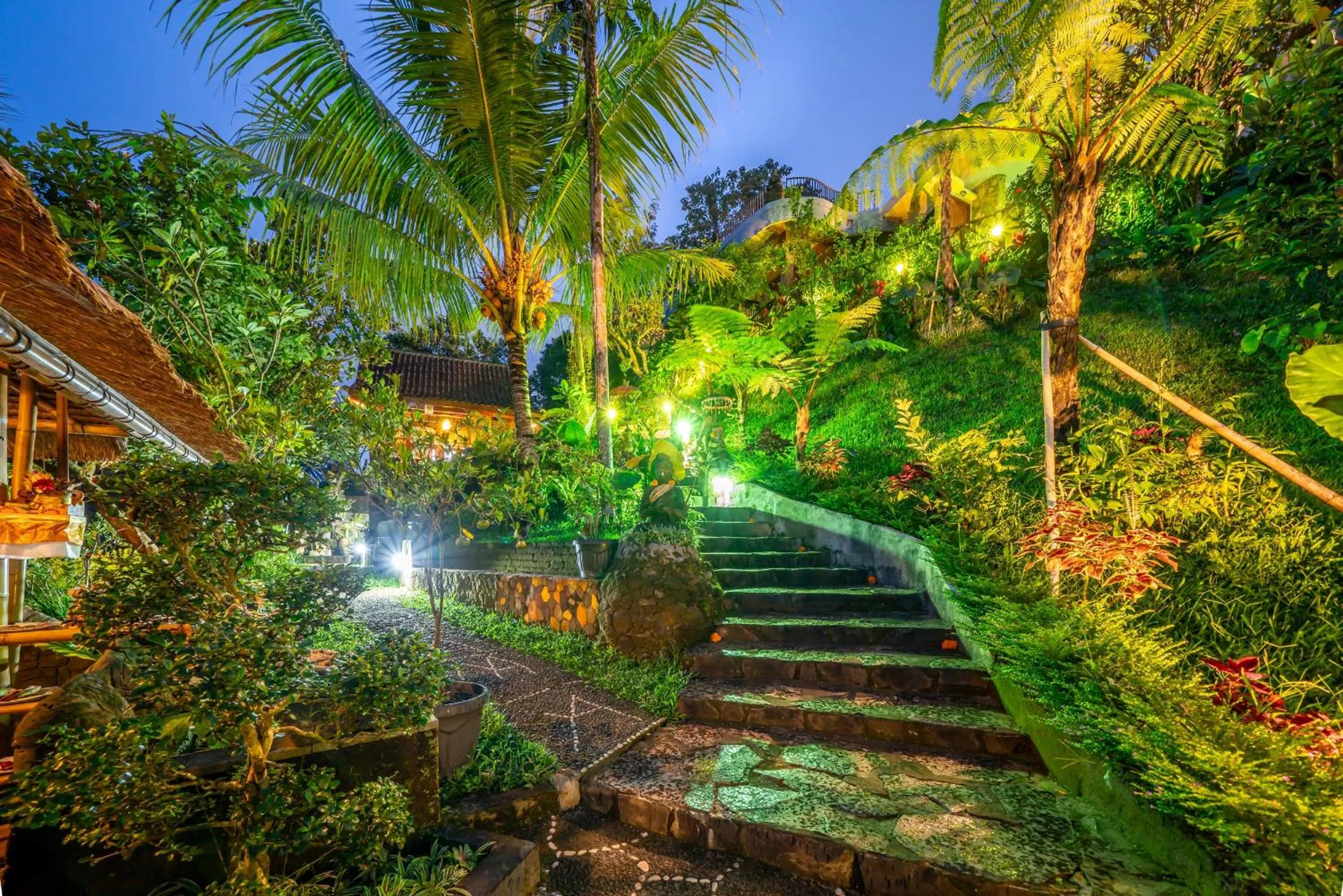 Garden view in Yoga Maya Villa