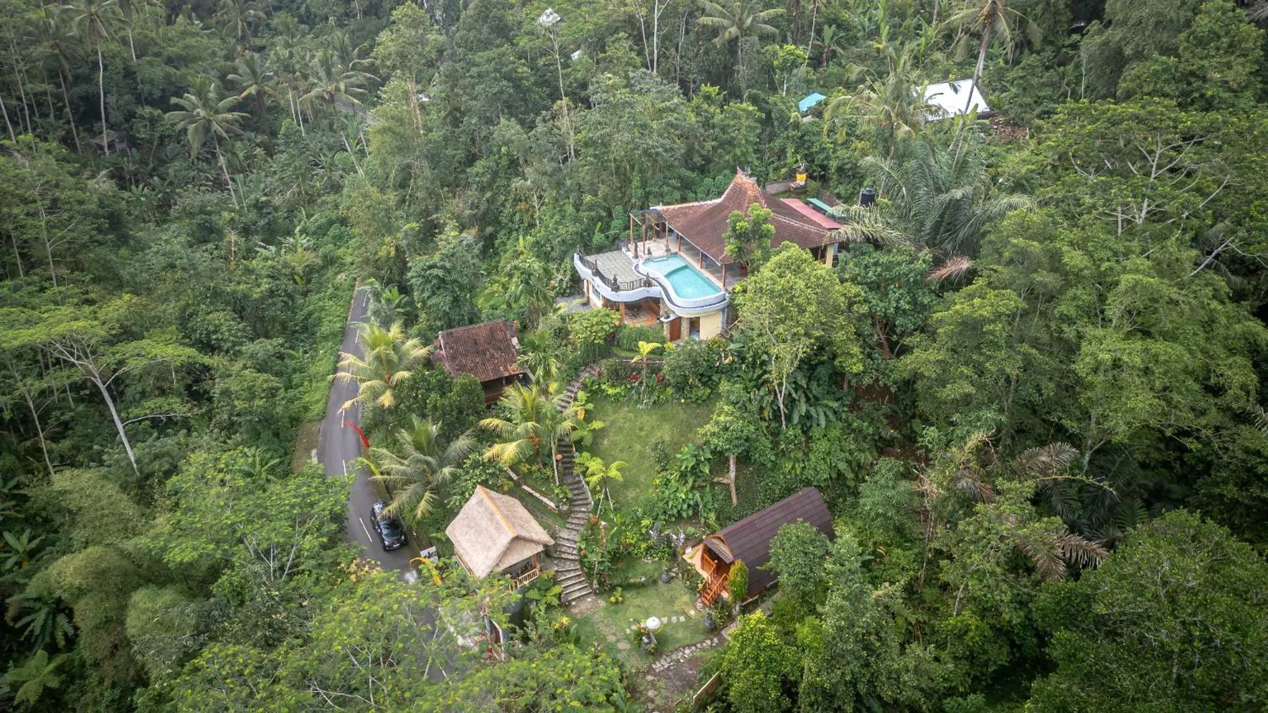 Bird's eye view in Yoga Maya Villa
