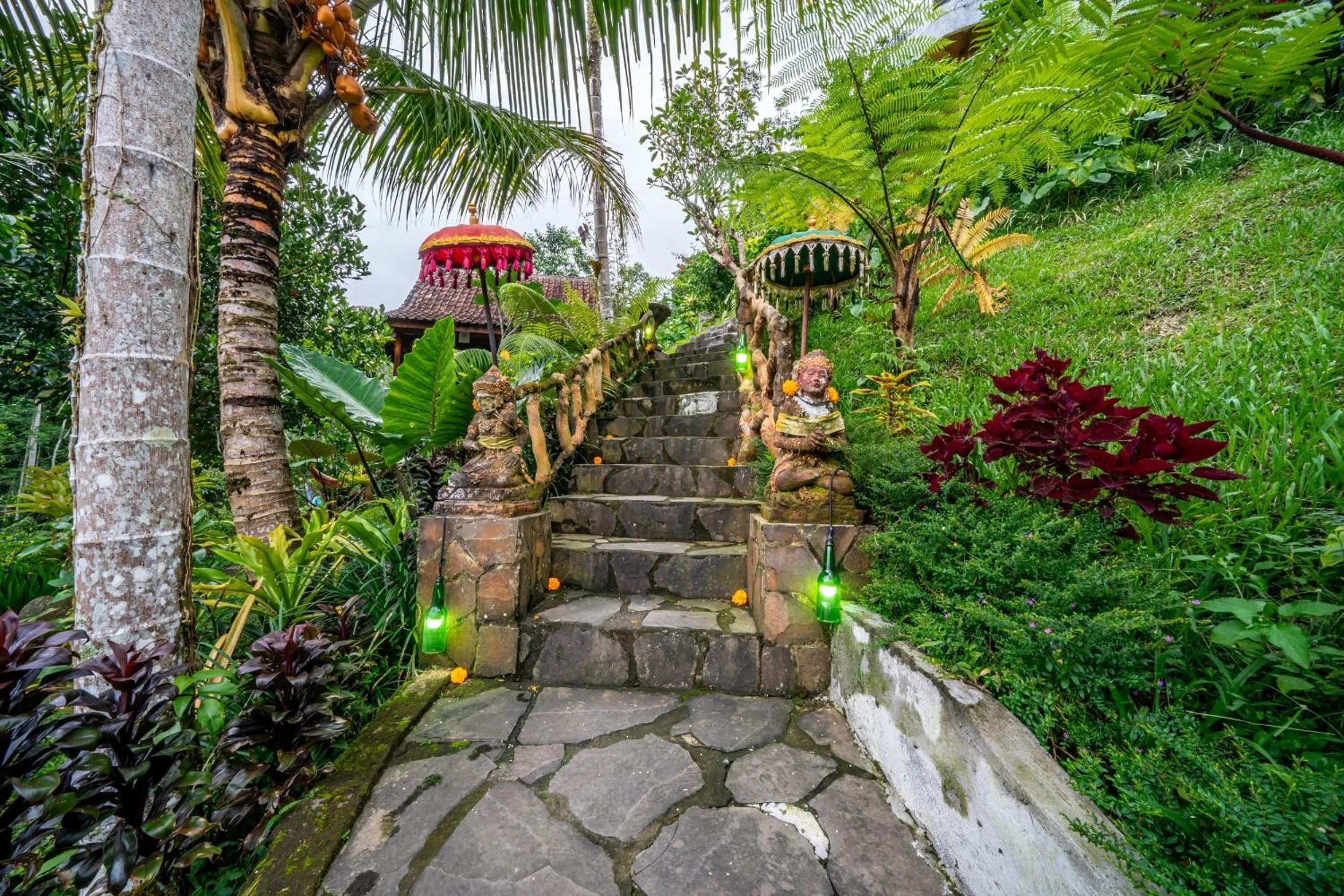 Garden view in Yoga Maya Villa