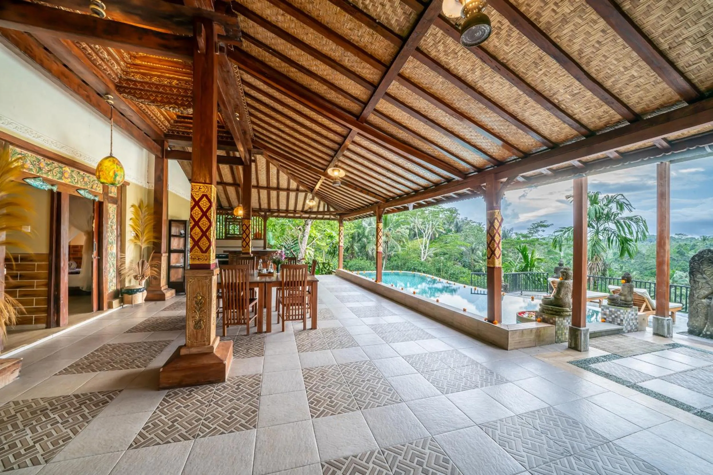 Swimming pool in Yoga Maya Villa