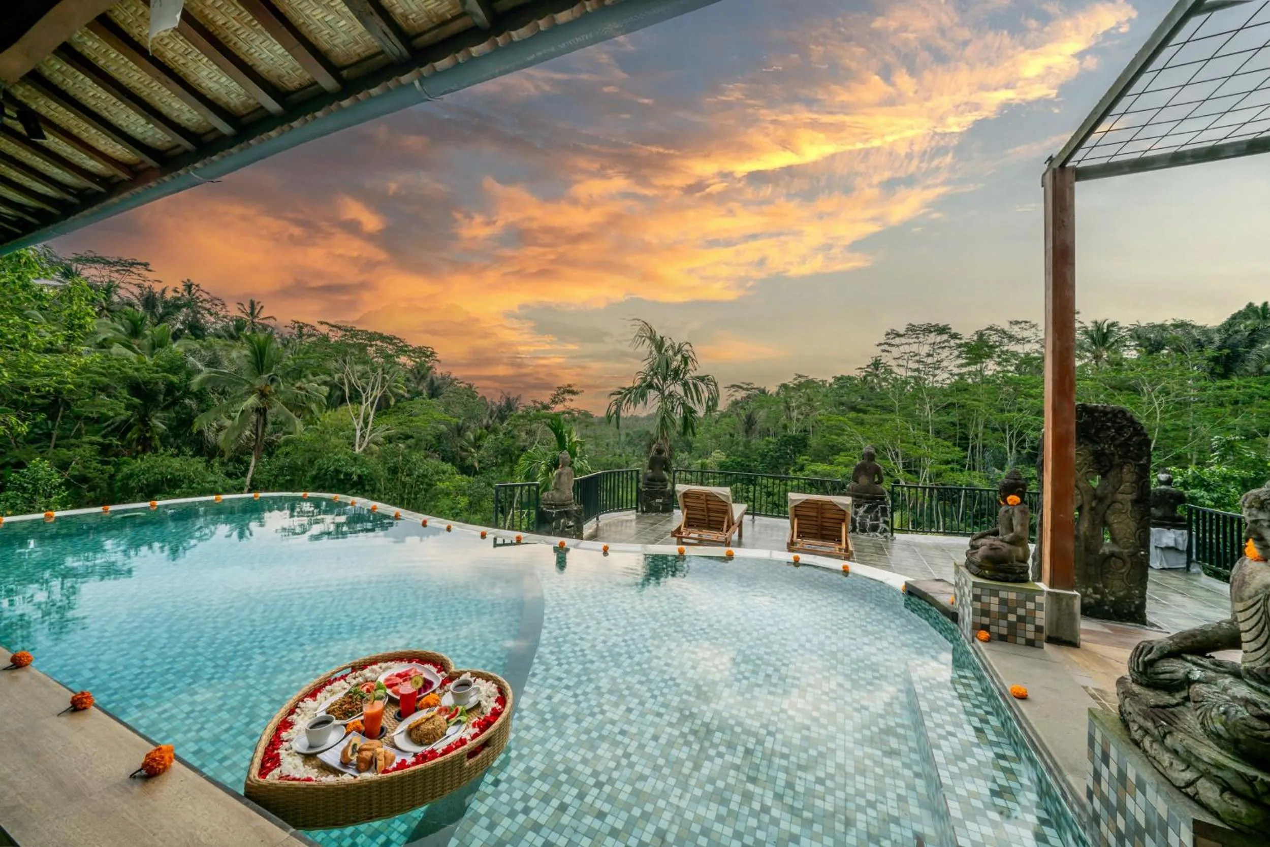 Swimming pool in Yoga Maya Villa