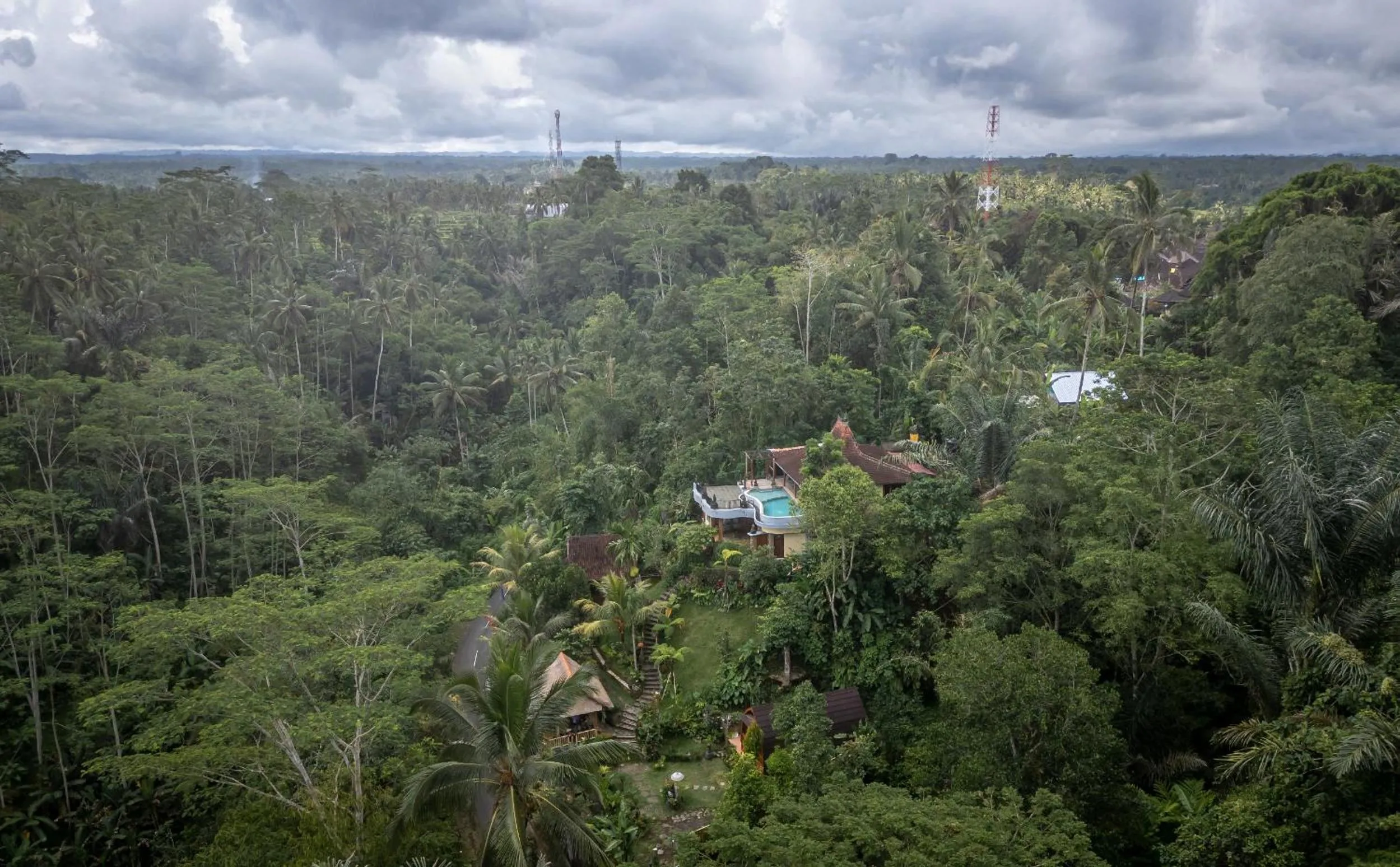 Bird's eye view in Yoga Maya Villa