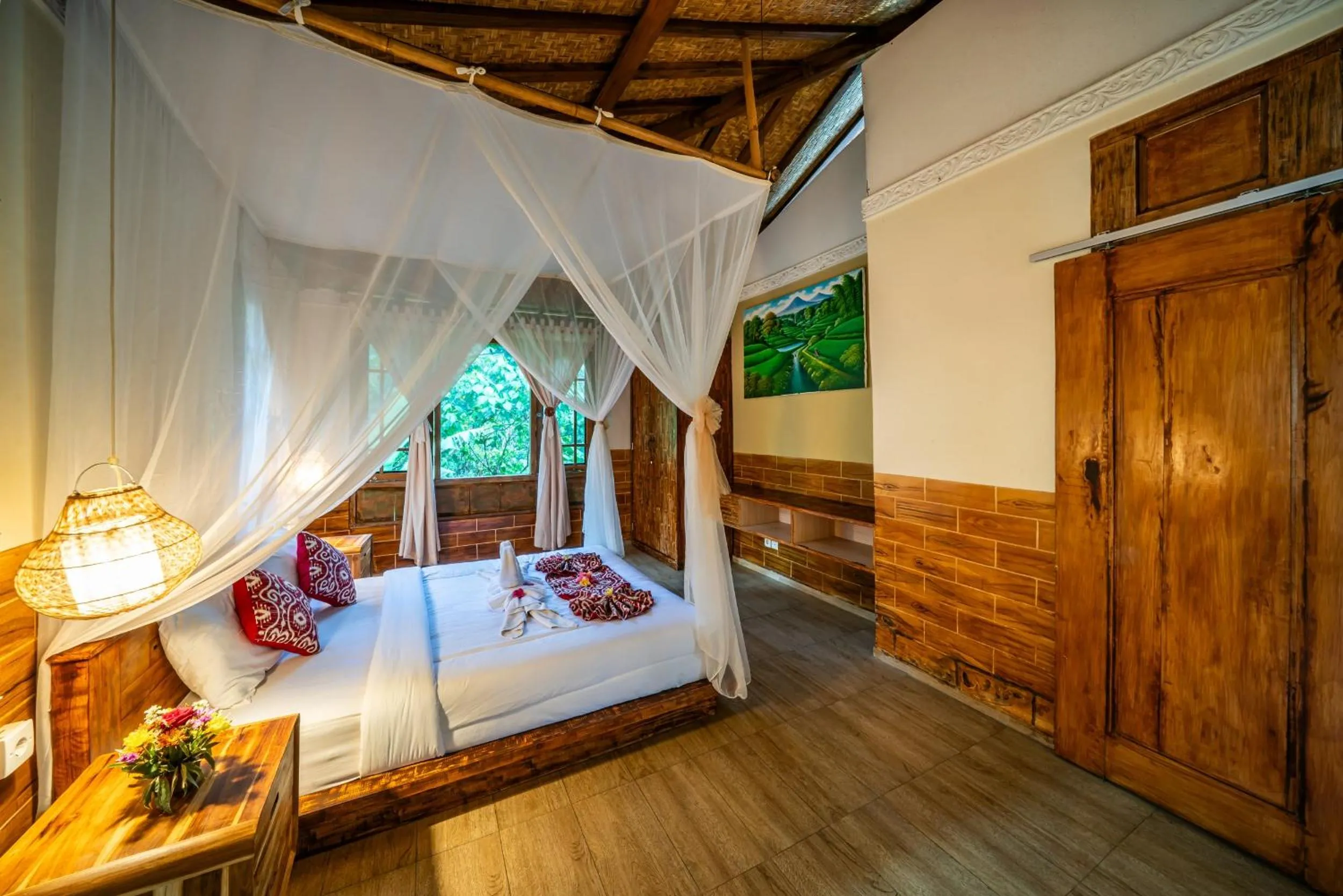 Bedroom, Bed in Yoga Maya Villa