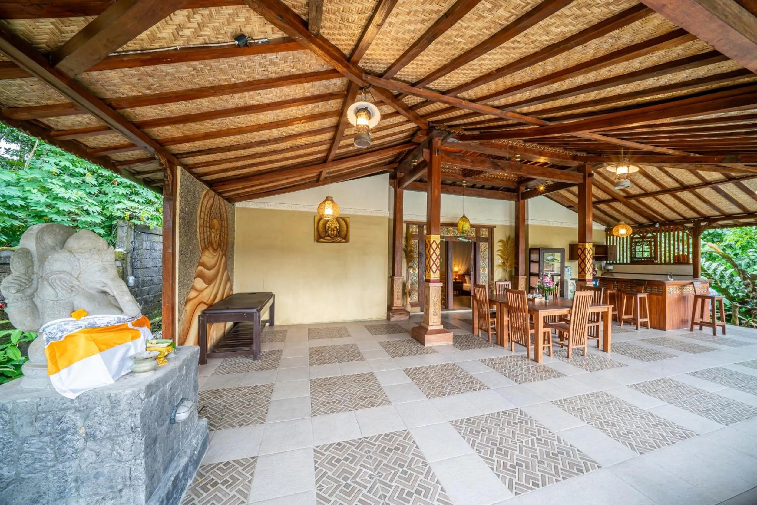 Seating area in Yoga Maya Villa
