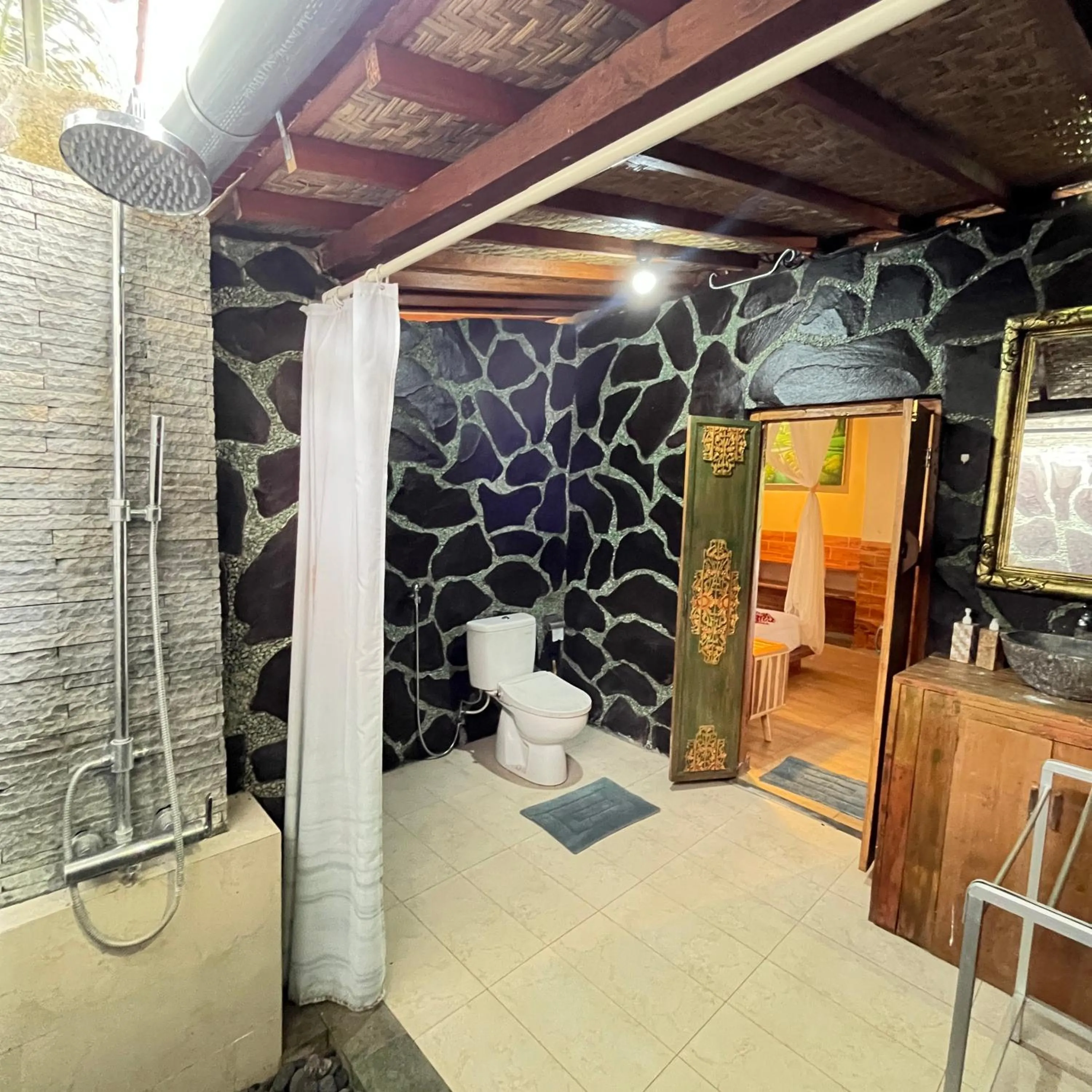 Bathroom, Bed in Yoga Maya Villa