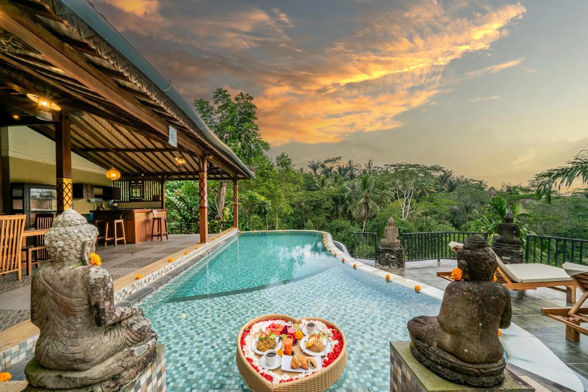 Swimming pool in Yoga Maya Villa