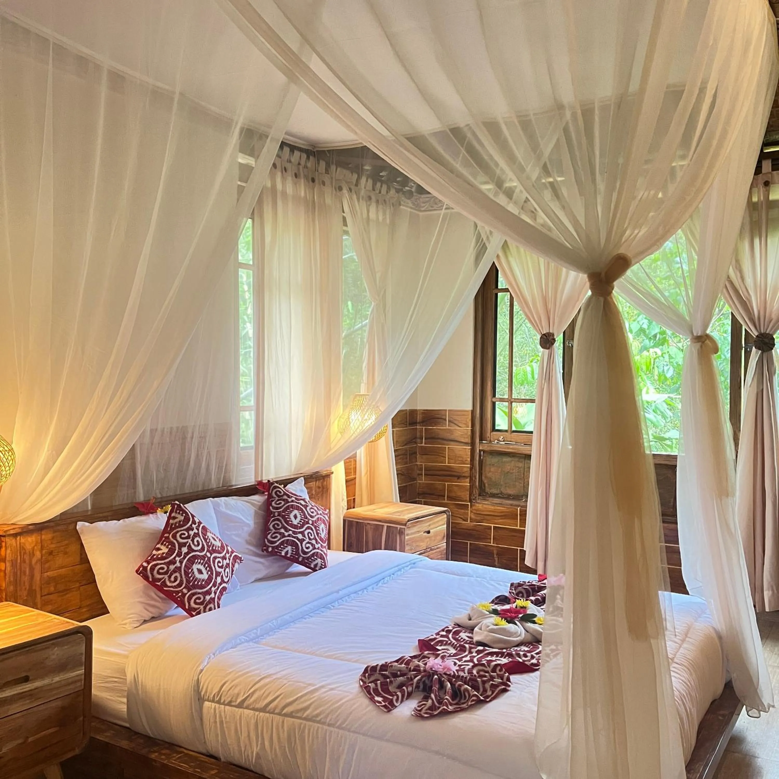 Bedroom, Bed in Yoga Maya Villa