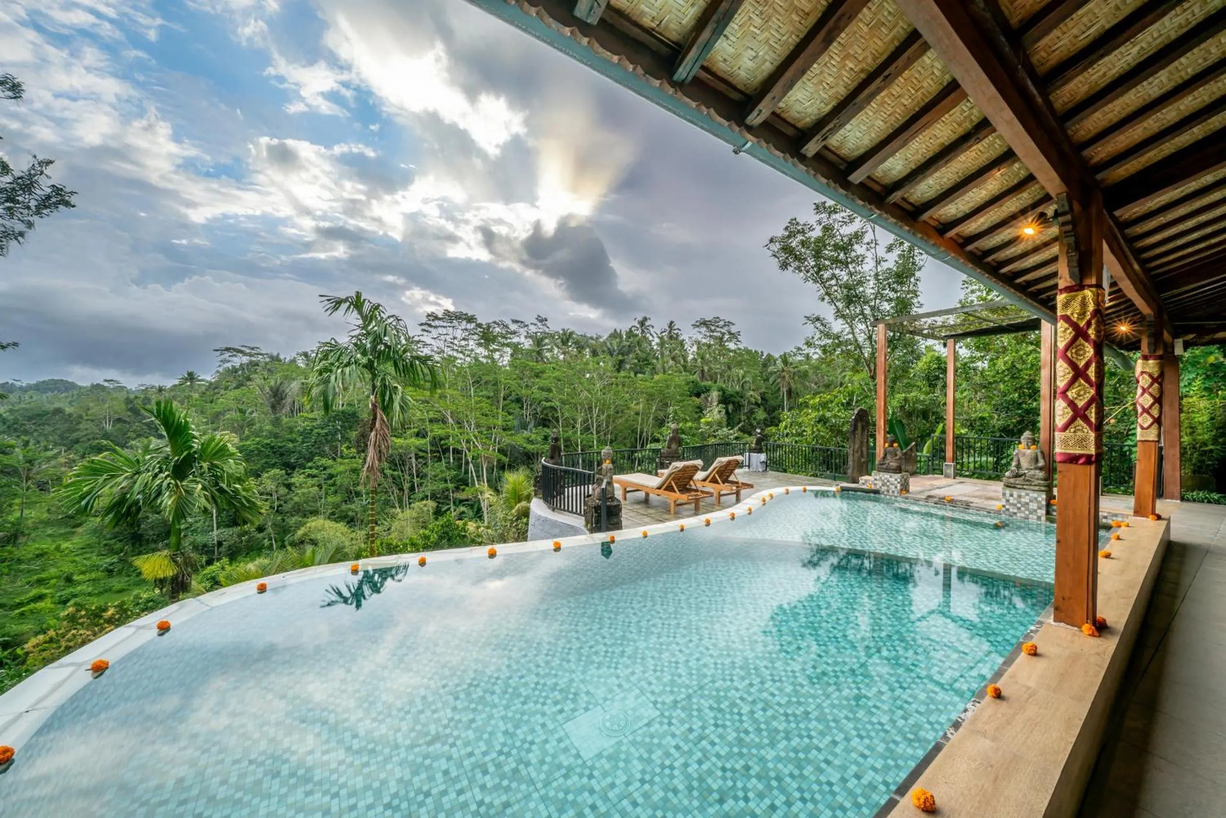 Swimming pool in Yoga Maya Villa