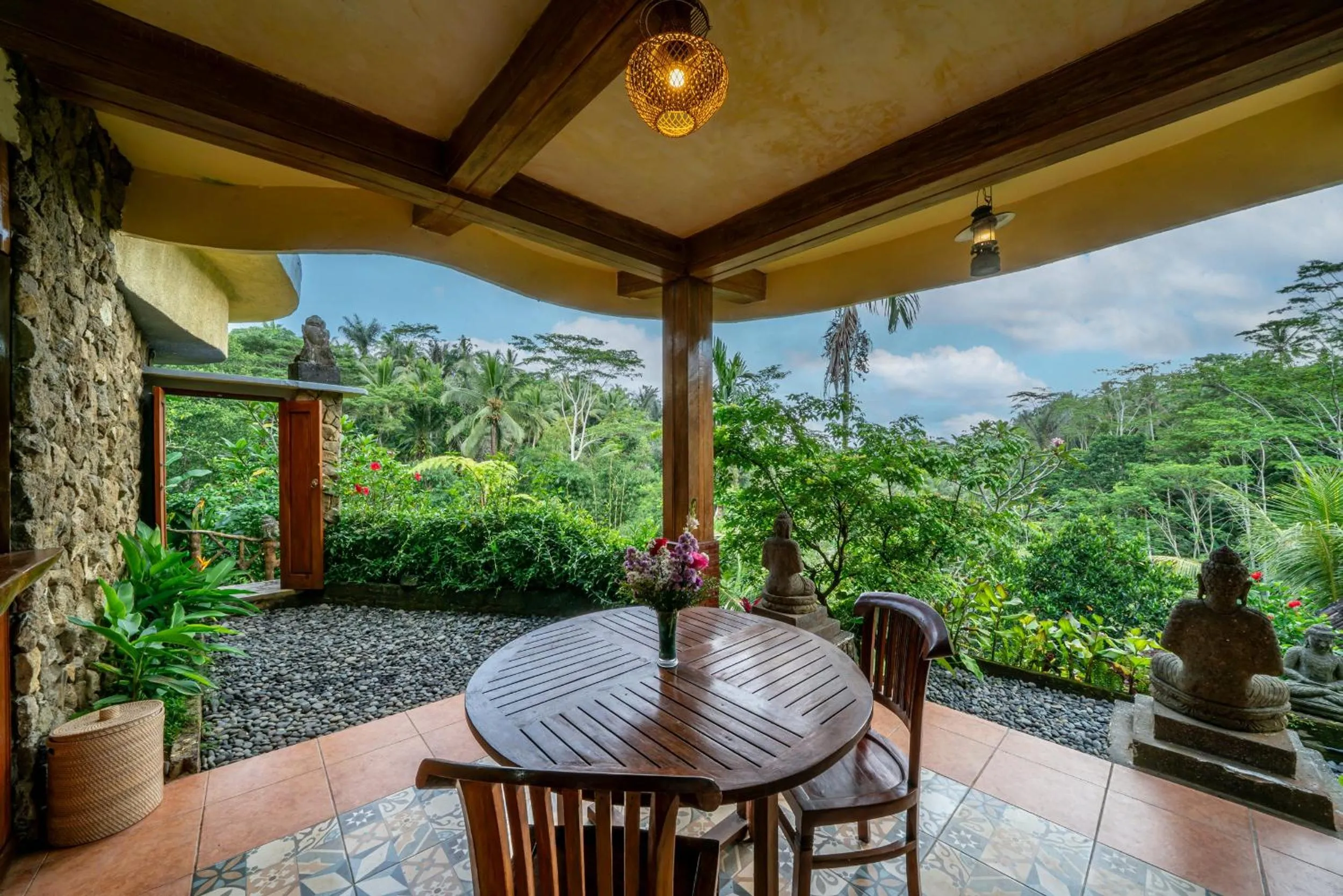 Seating area in Yoga Maya Villa