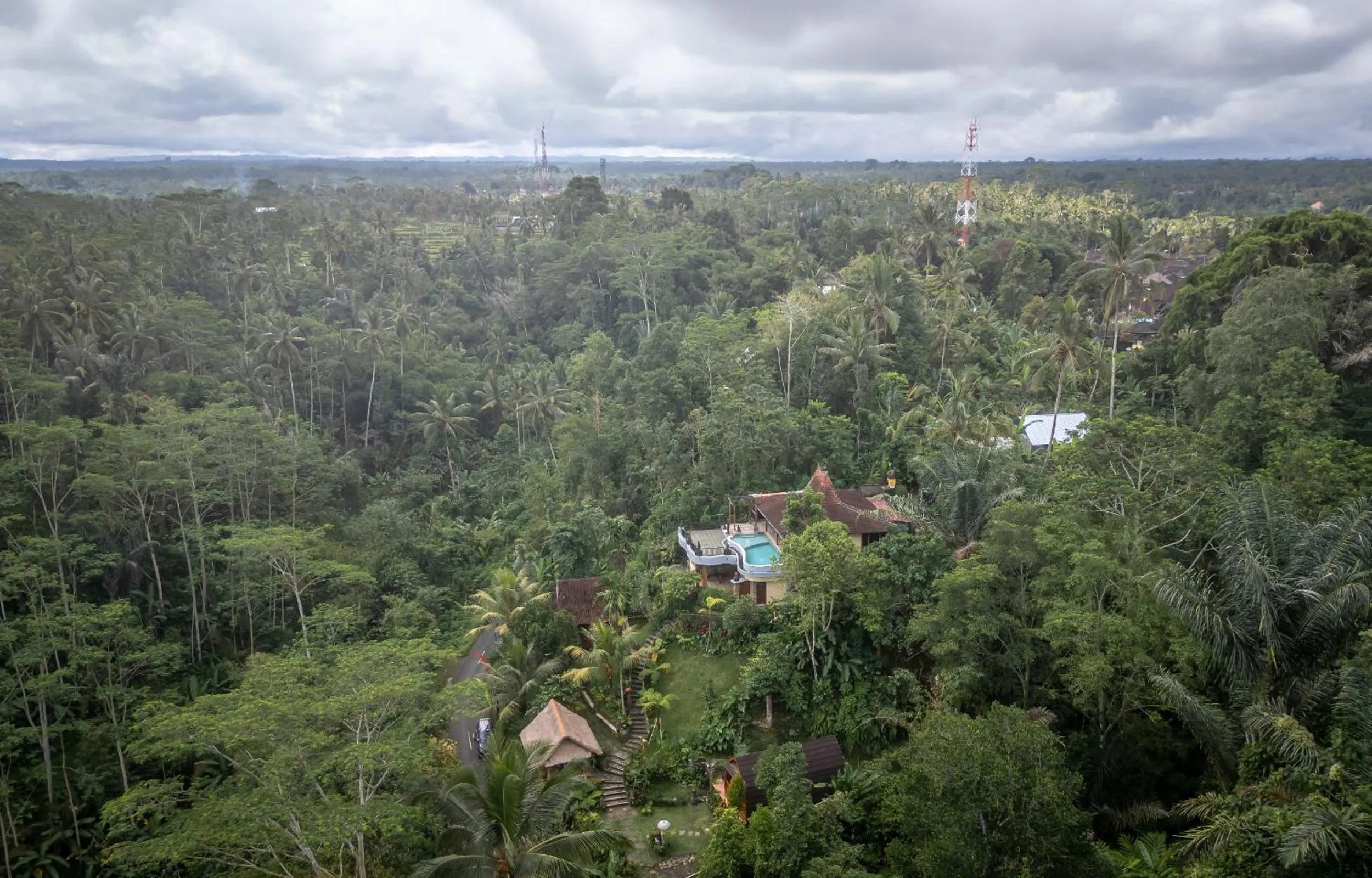 Bird's eye view in Yoga Maya Villa