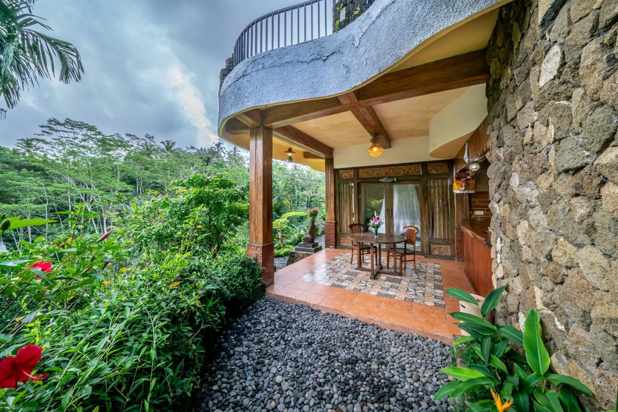 Balcony/Terrace in Yoga Maya Villa