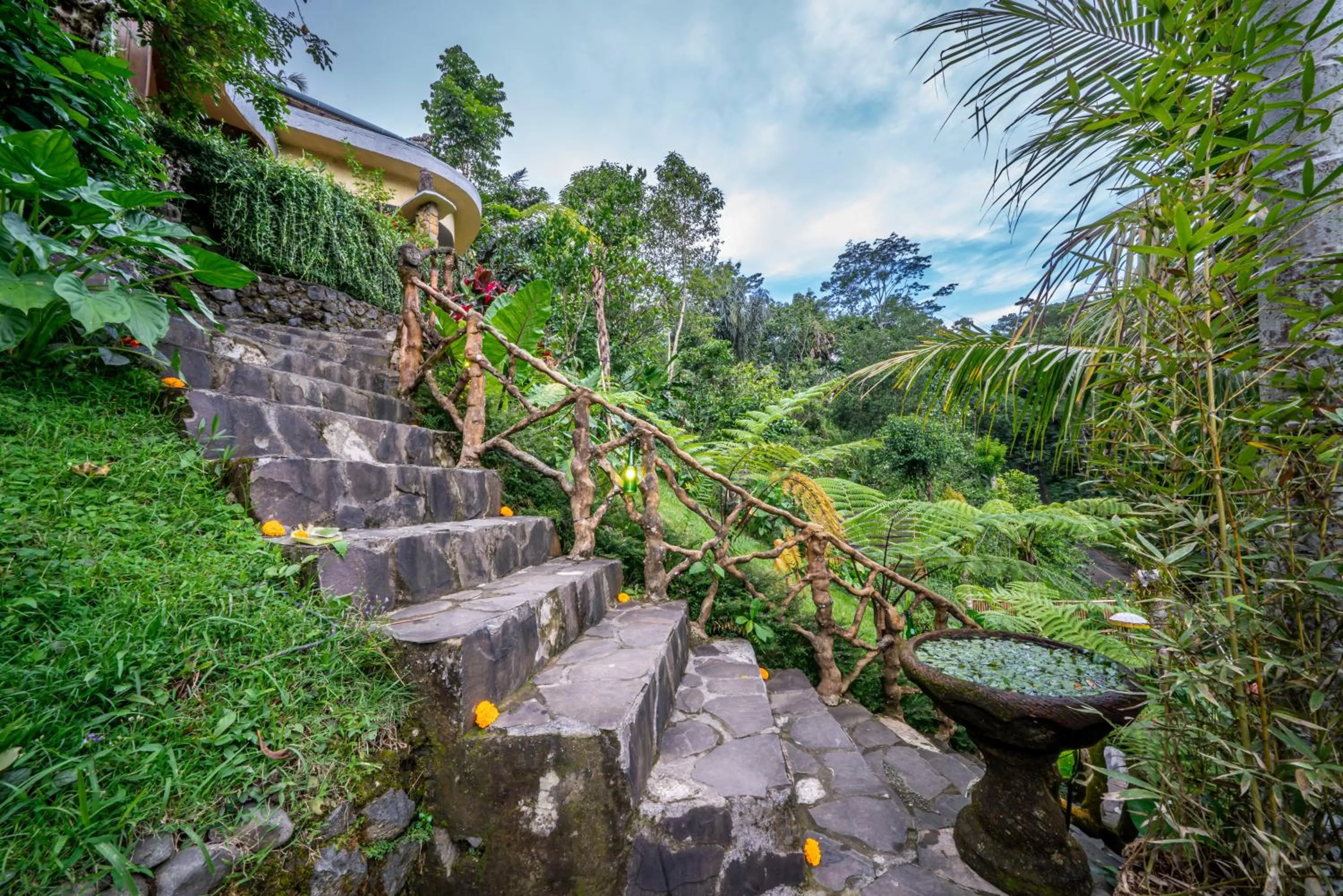 Garden view in Yoga Maya Villa