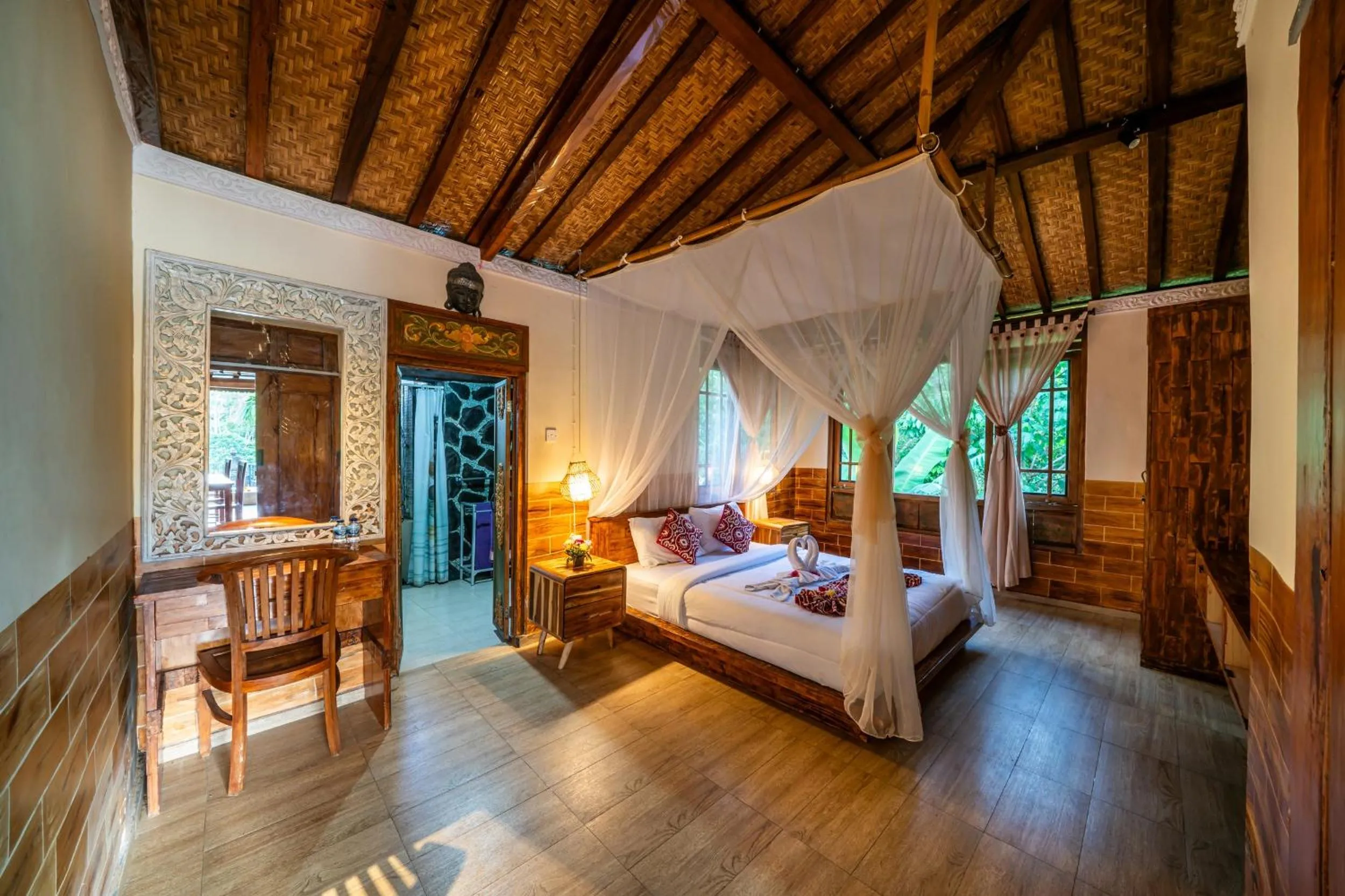 Bedroom, Bed in Yoga Maya Villa
