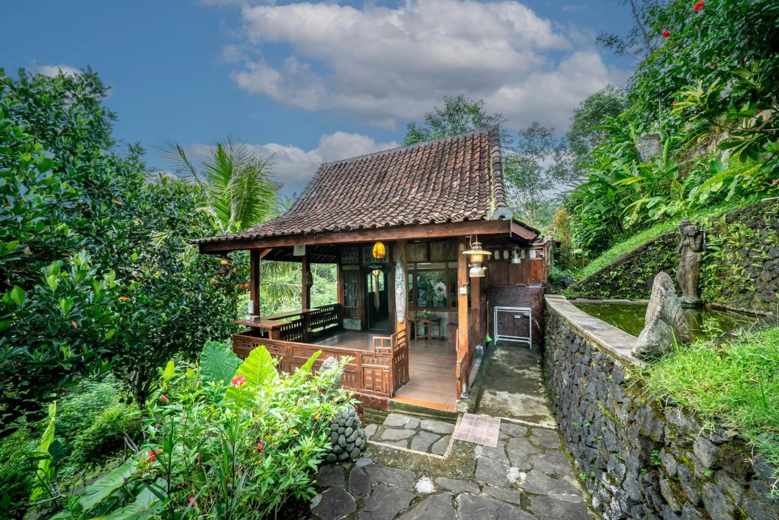 Garden in Yoga Maya Villa