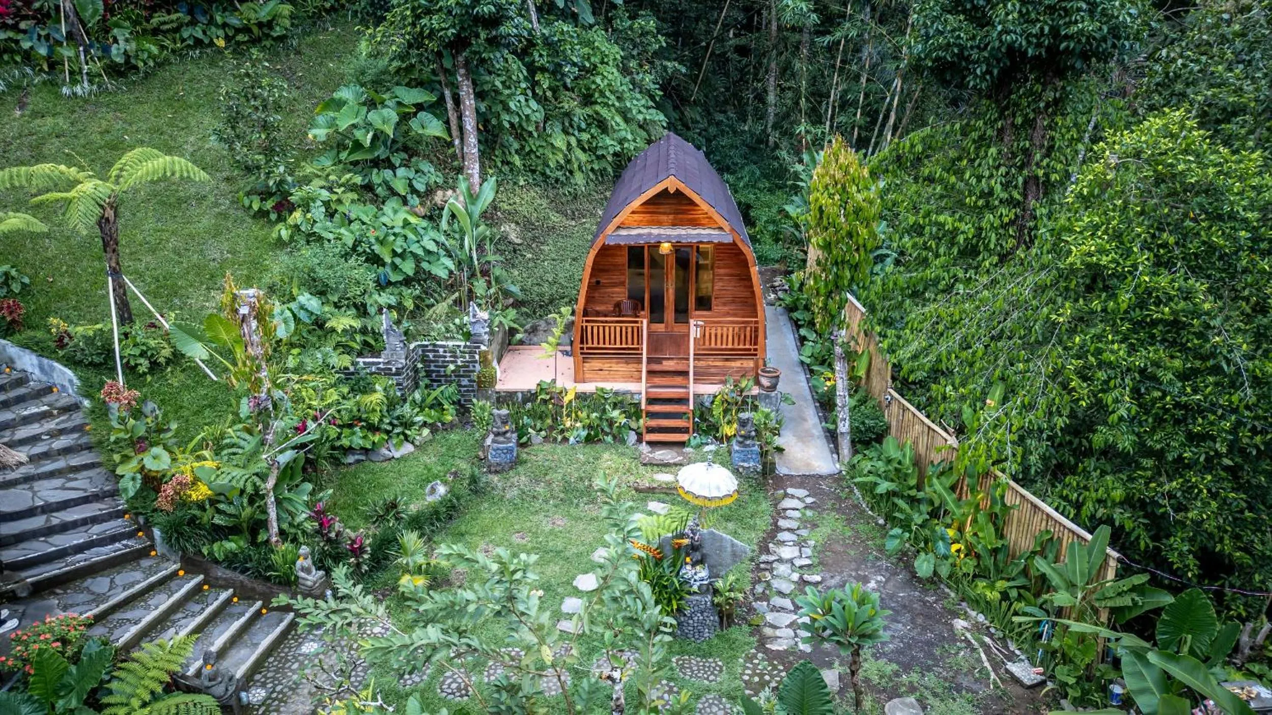 Natural landscape in Yoga Maya Villa