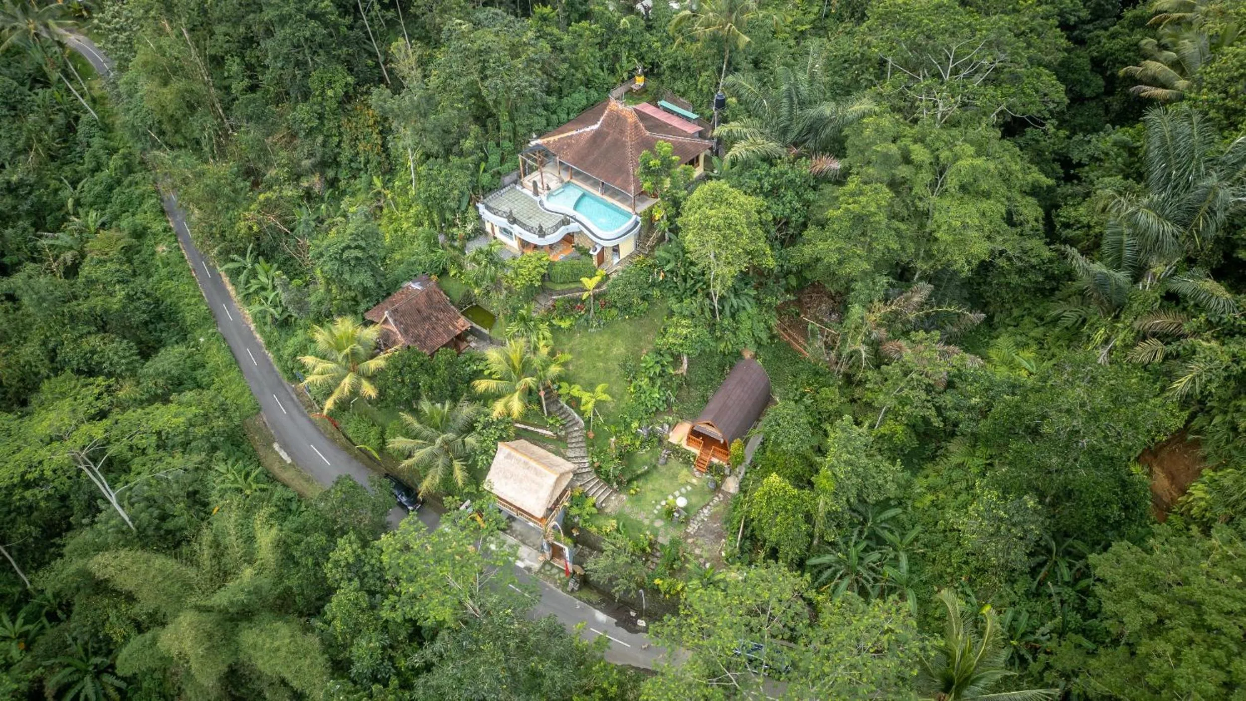 Bird's eye view in Yoga Maya Villa