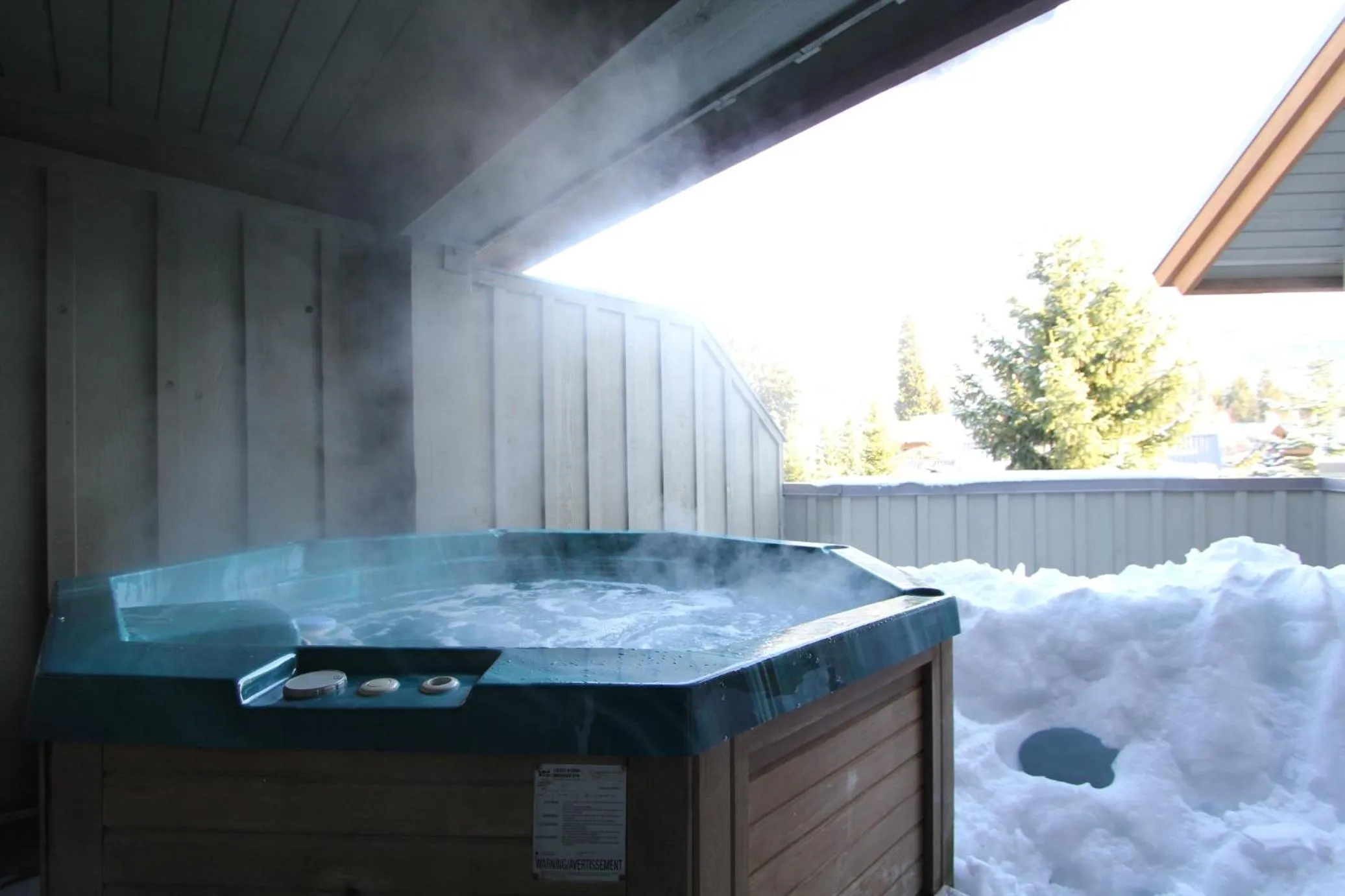 Patio in Glacier's Reach by Whistler Retreats