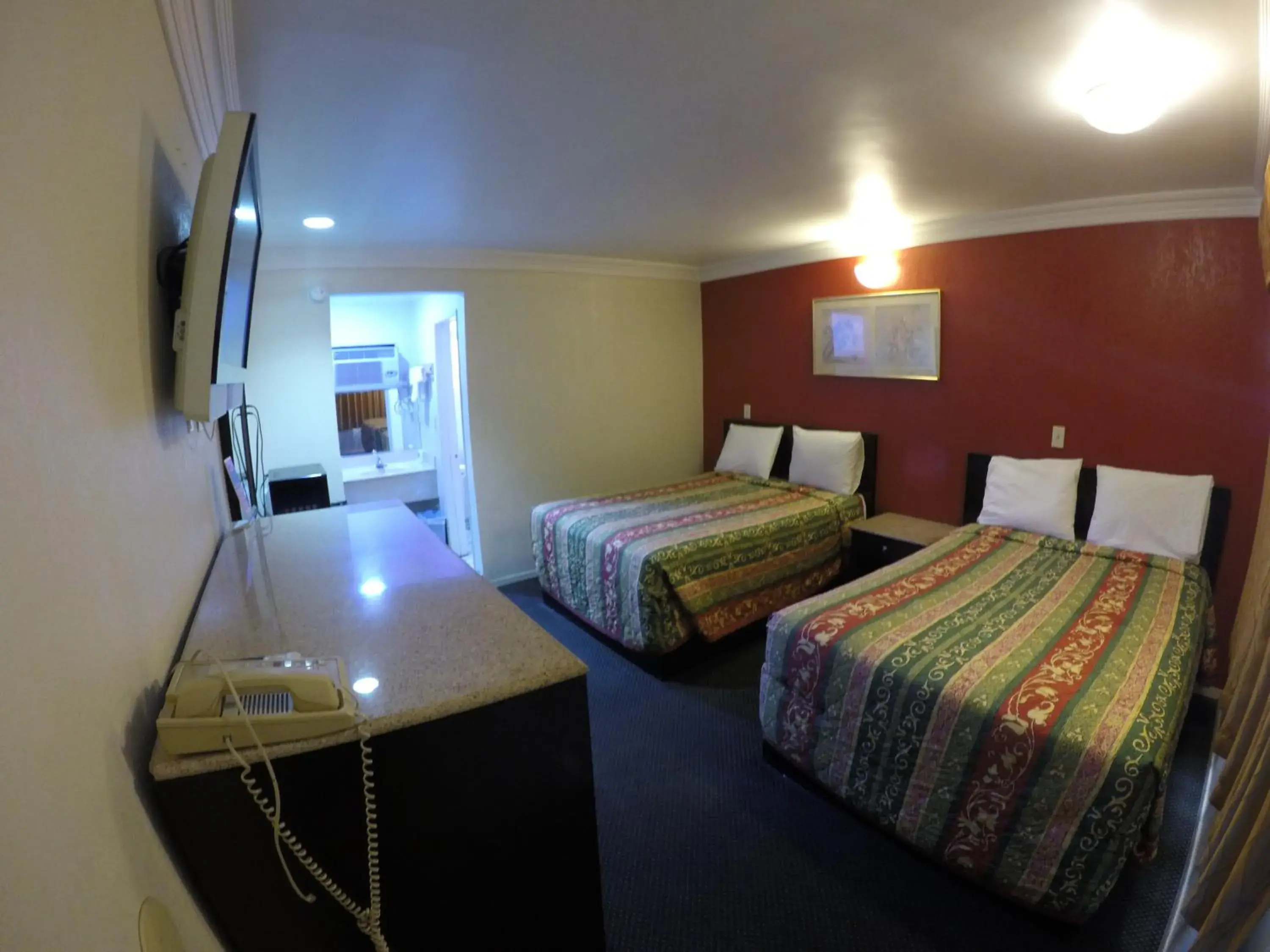 Bed in Calico Motel Bed in Calico Motel