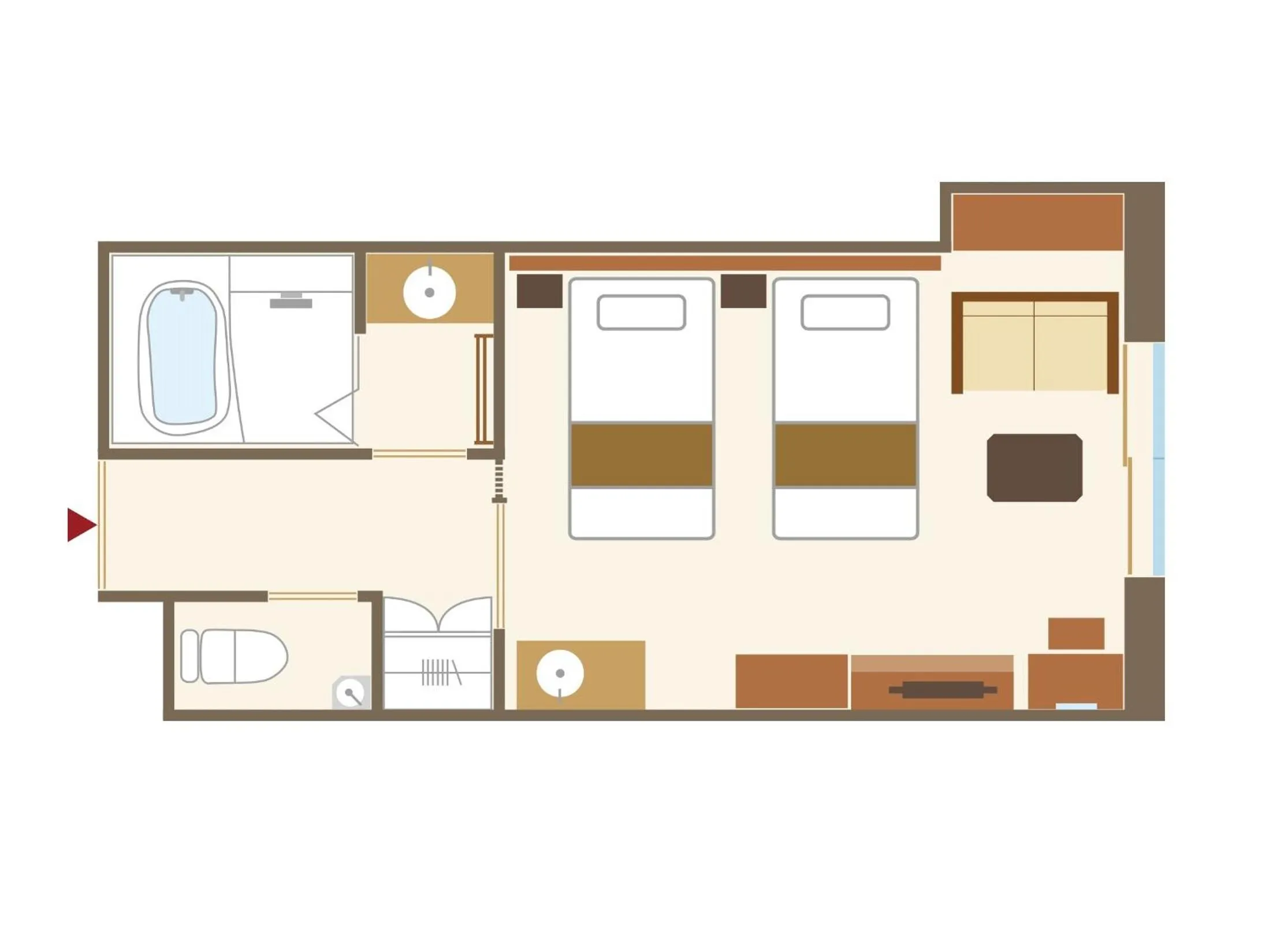 Photo of the whole room in Onyado Shikishima-kan