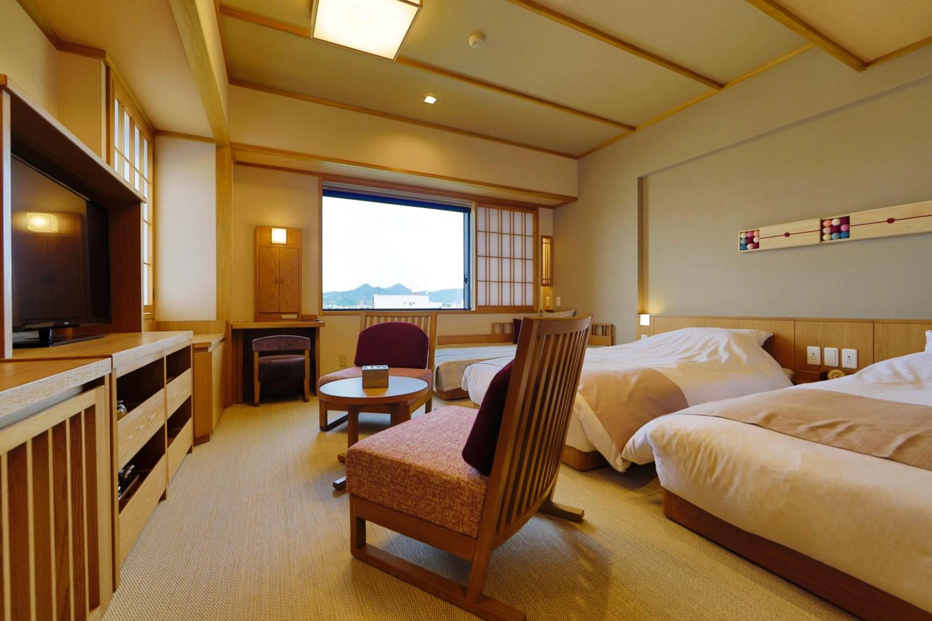 Bed in Onyado Shikishima-kan