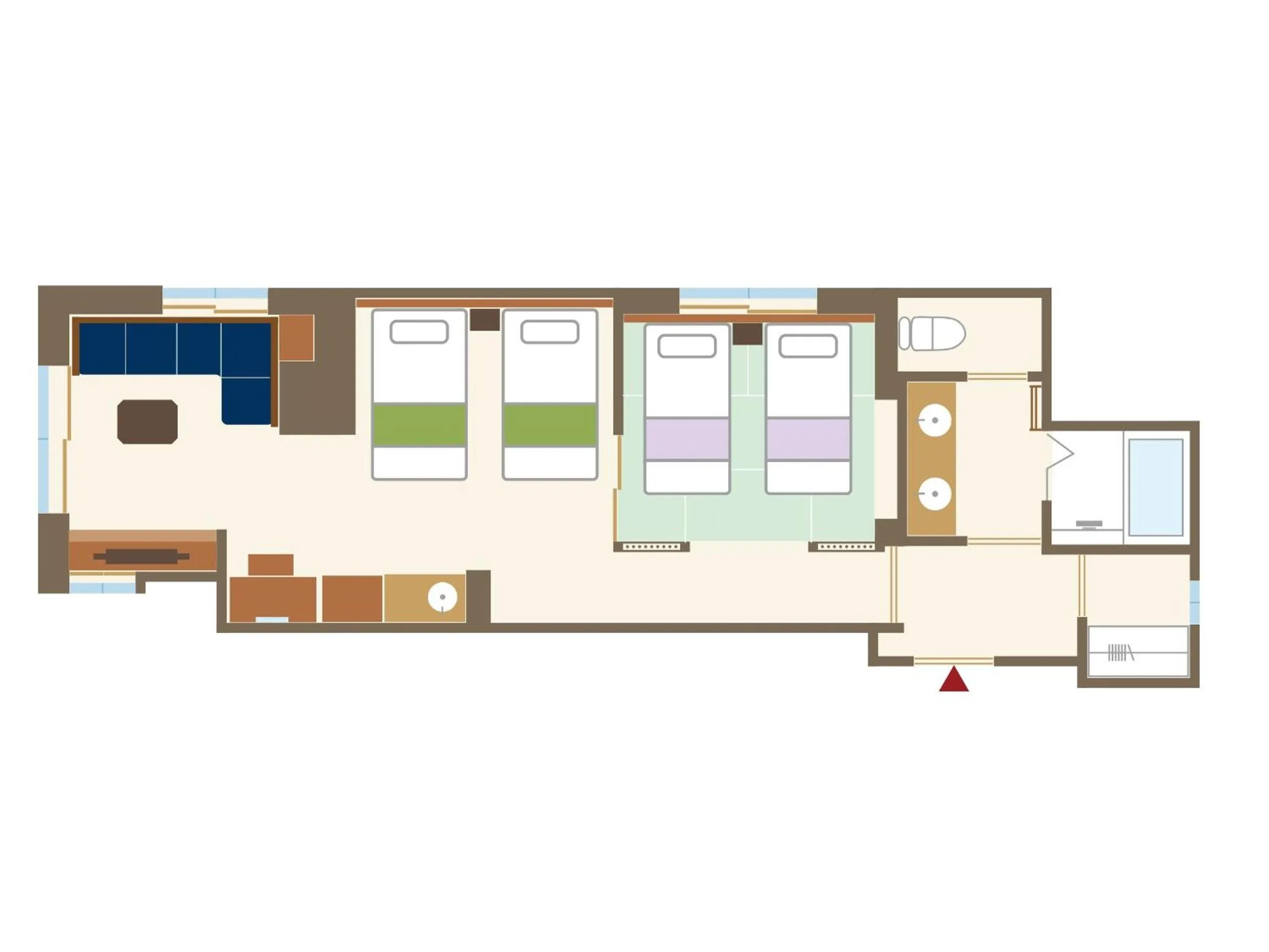 Photo of the whole room in Onyado Shikishima-kan