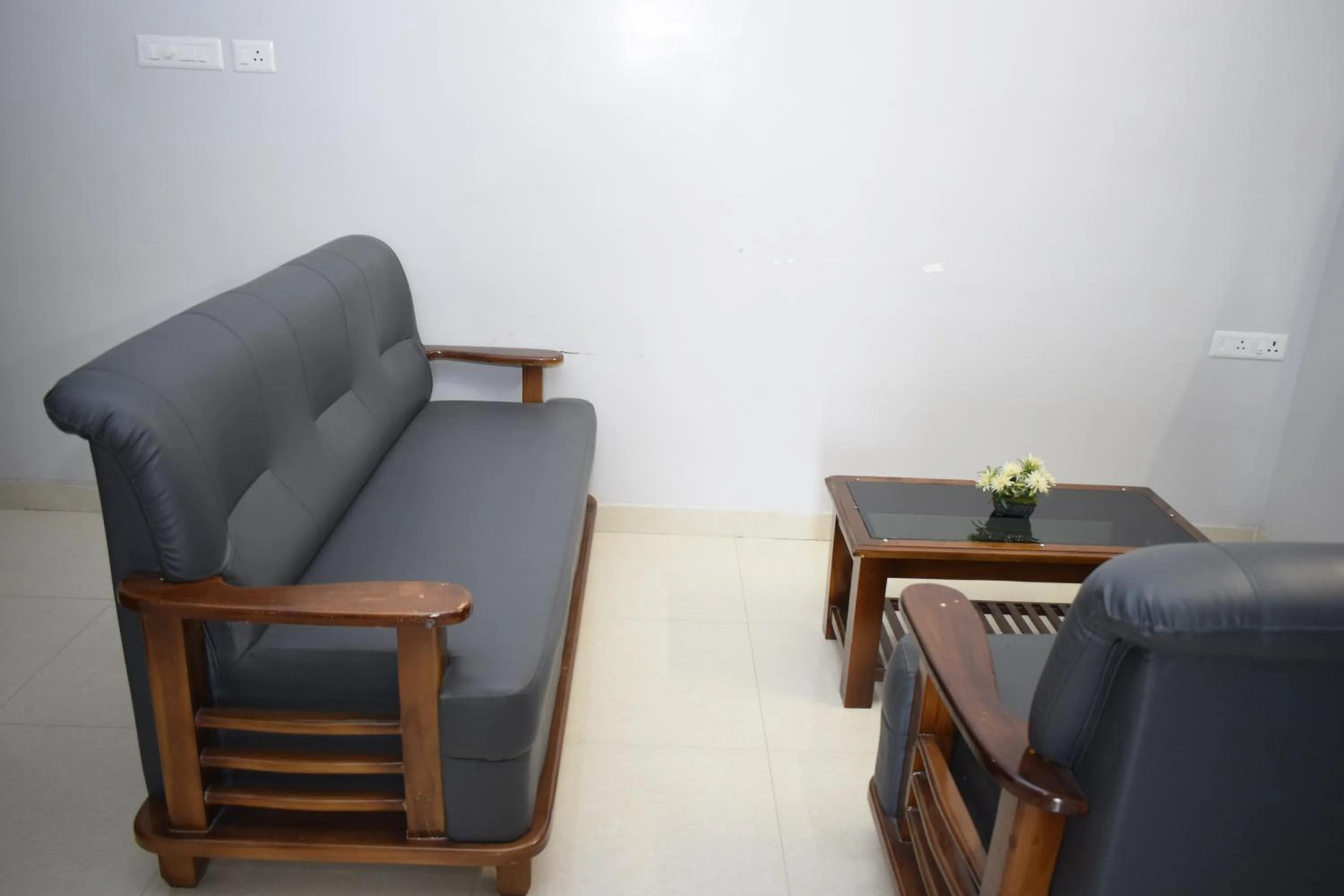 Seating area in Viswa Residency by Azalea