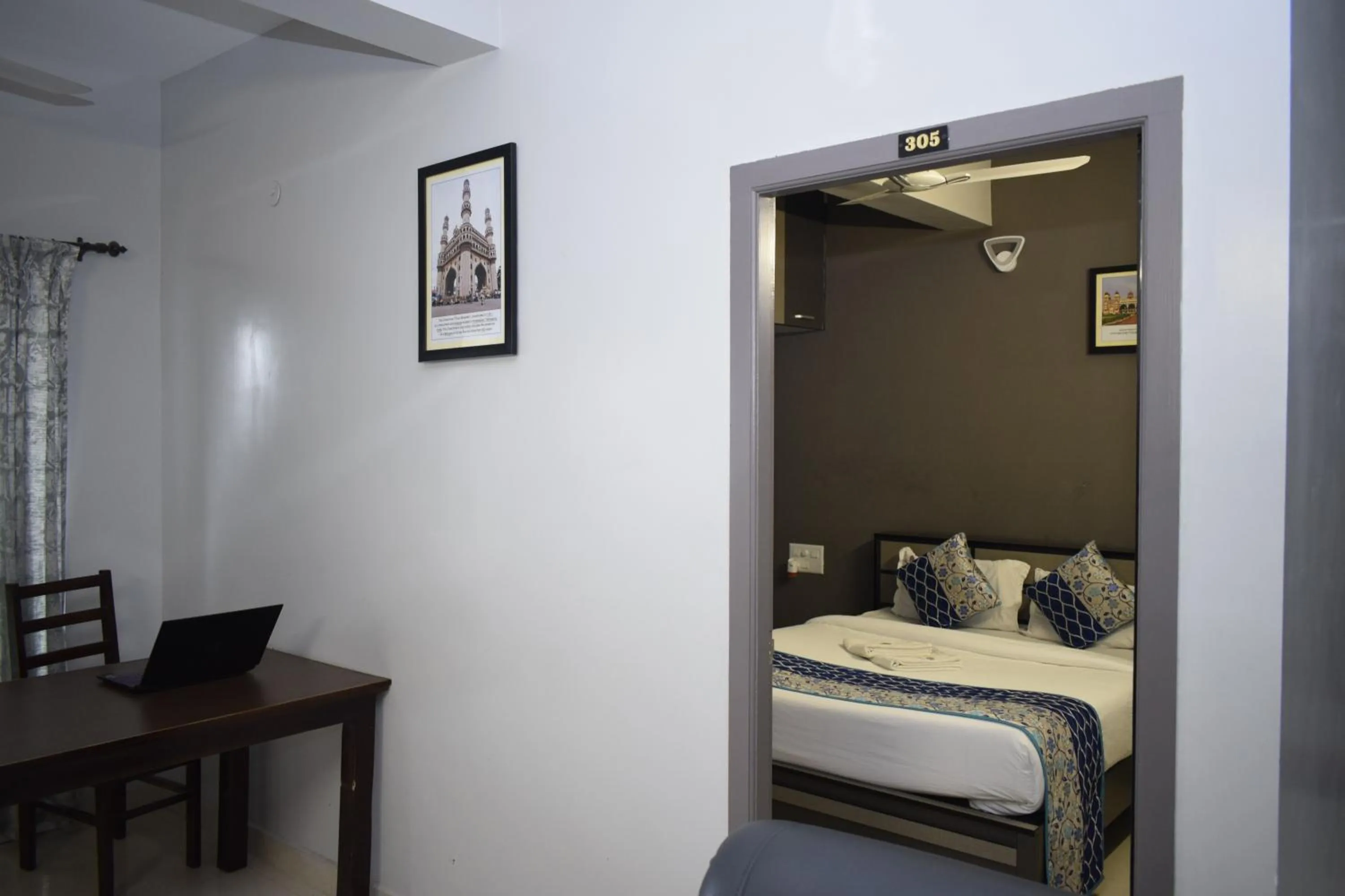 Bedroom, Bed in Viswa Residency by Azalea