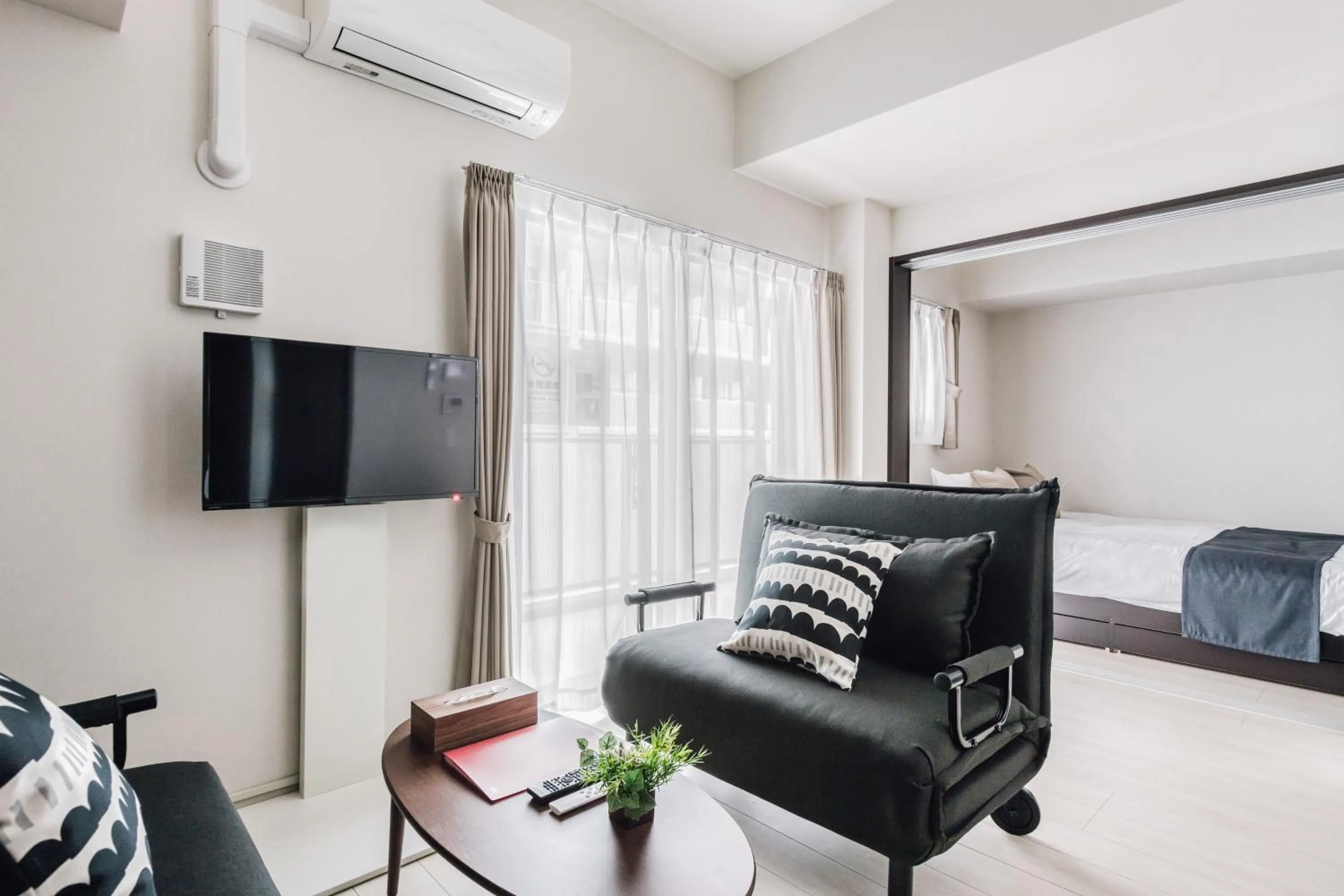 Living room in BON Condominium Umeda