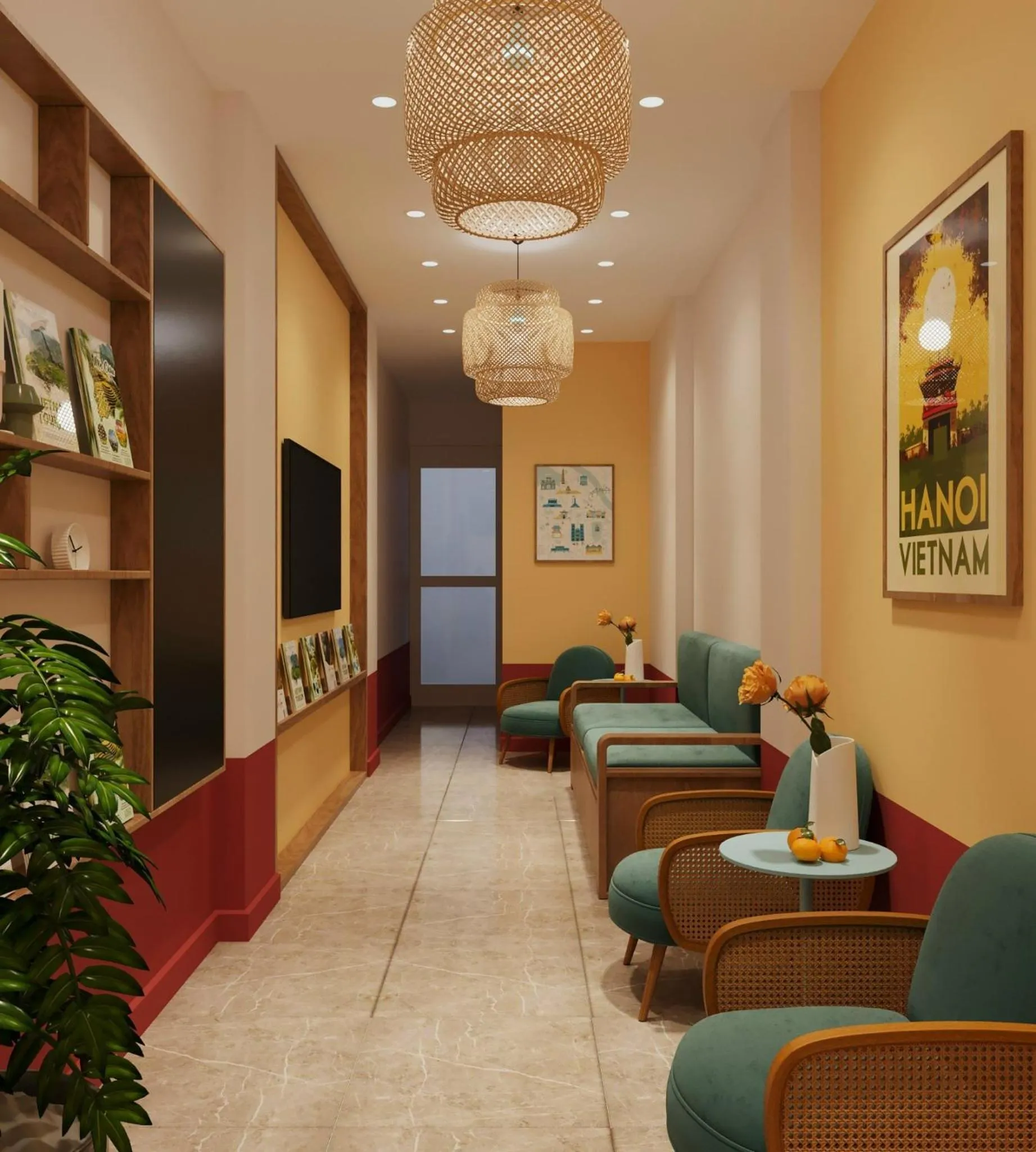 Communal lounge/ TV room in Graffiti Hotel