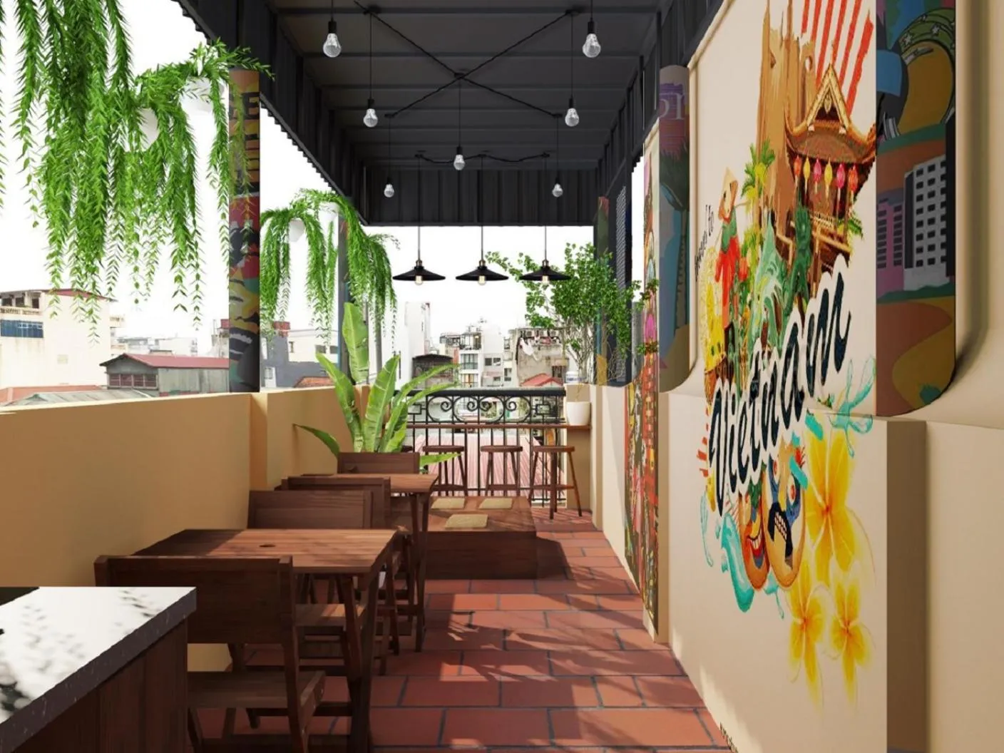 Balcony/Terrace in Graffiti Hotel