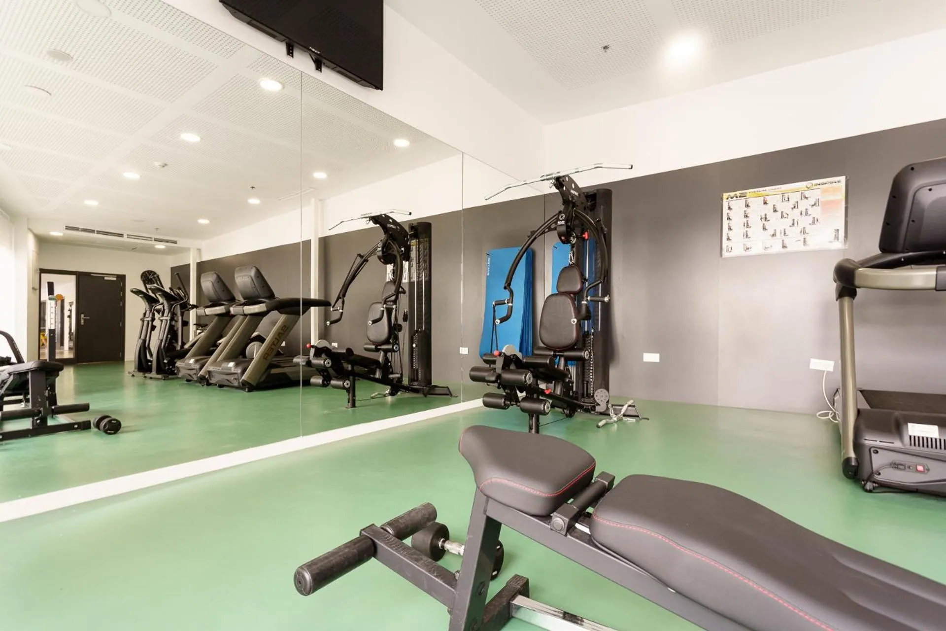 Fitness centre/facilities in Residencia Universitaria Resa Campus Málaga