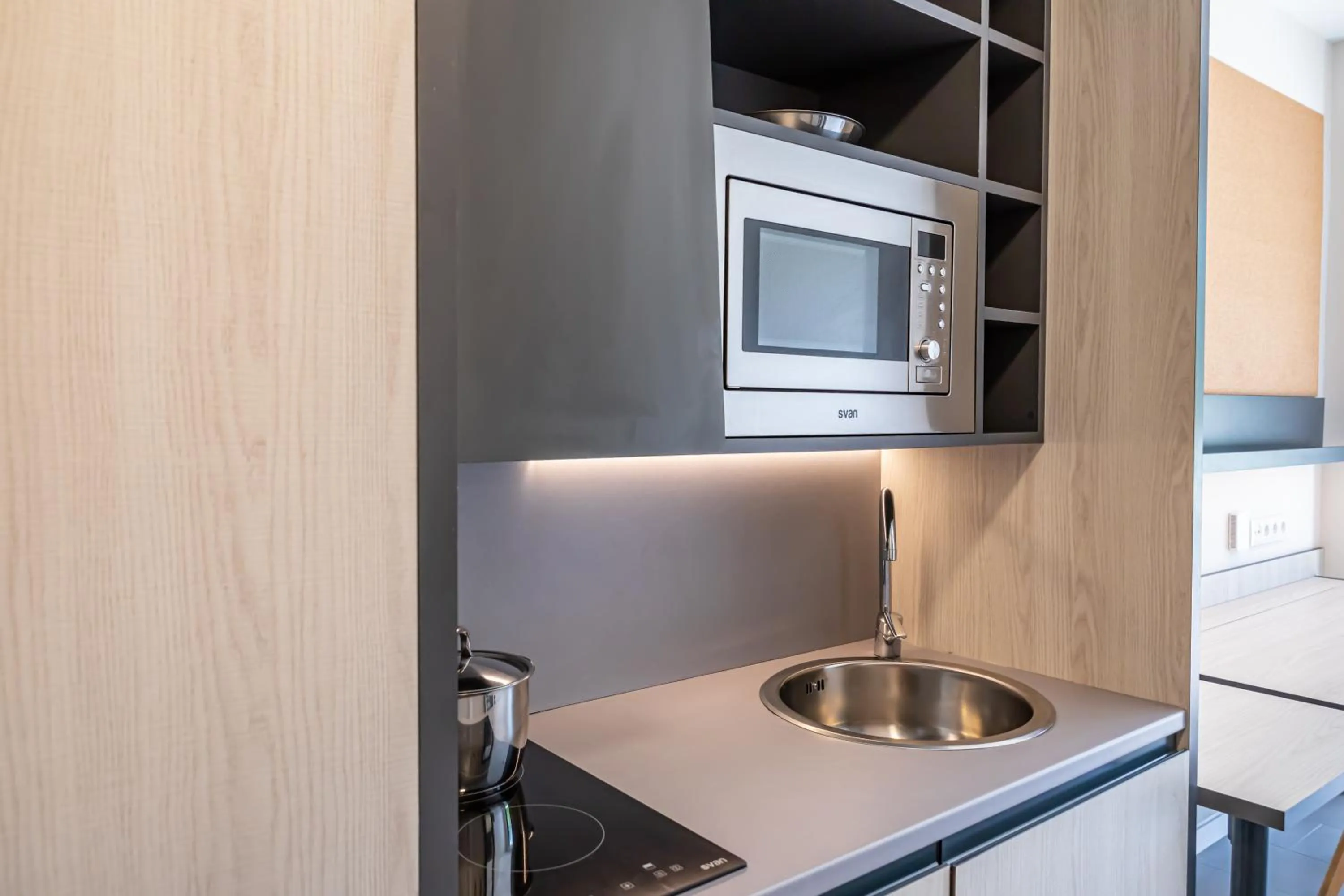 Kitchen or kitchenette in Residencia Universitaria Resa Campus Málaga