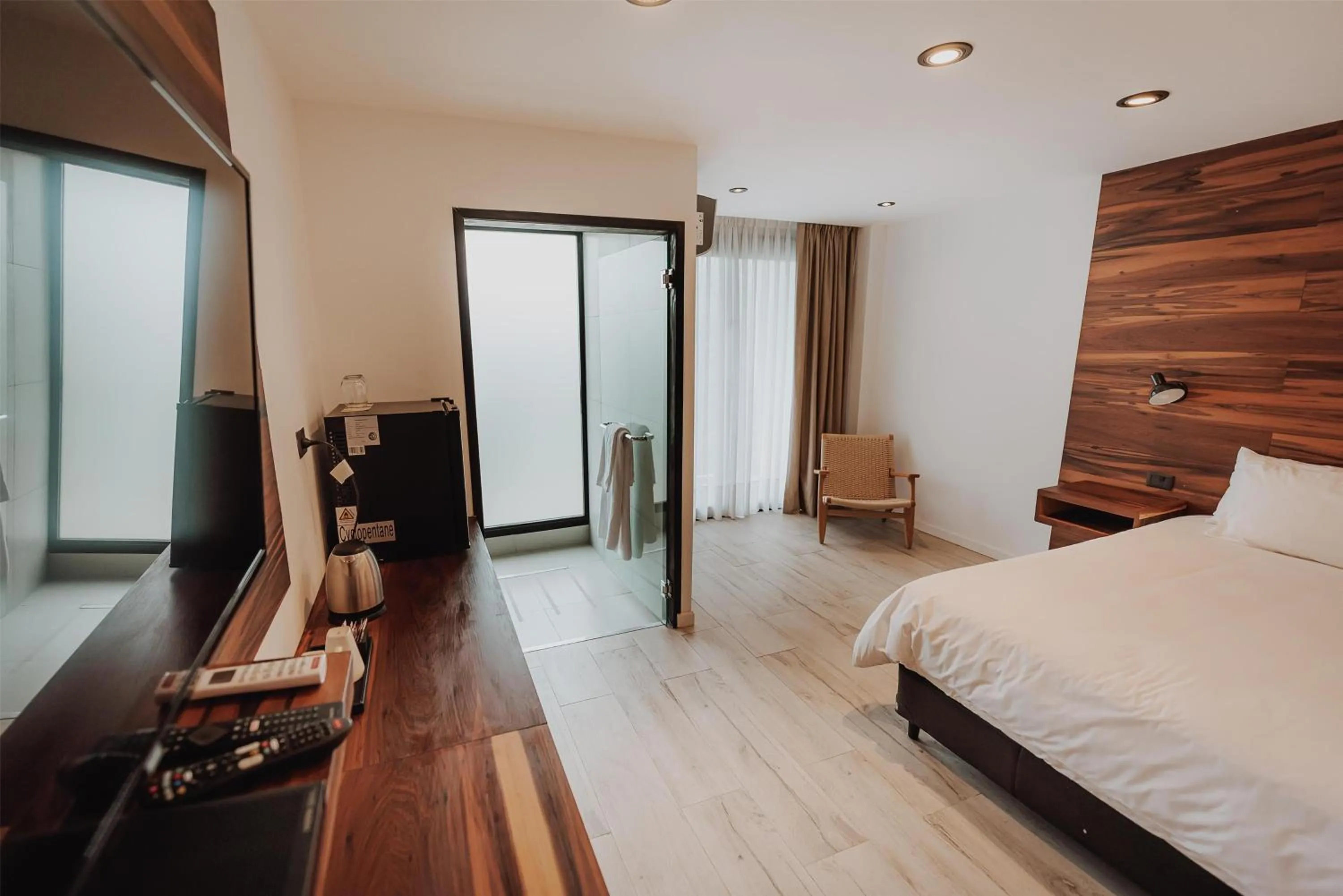 Bedroom, Bed in La Urumpta Hotel, AKEN MIND