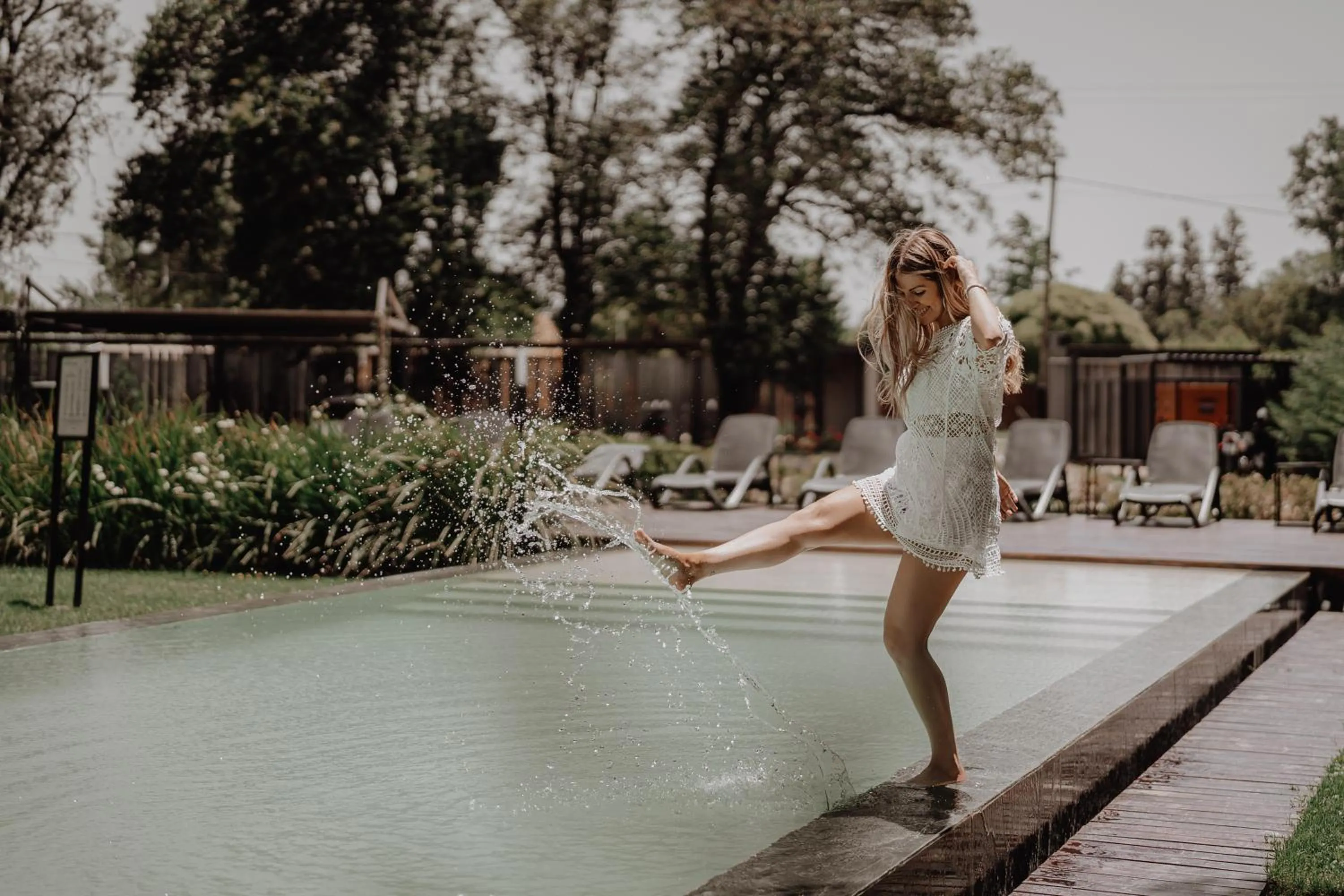 Swimming pool in La Urumpta Hotel, AKEN MIND